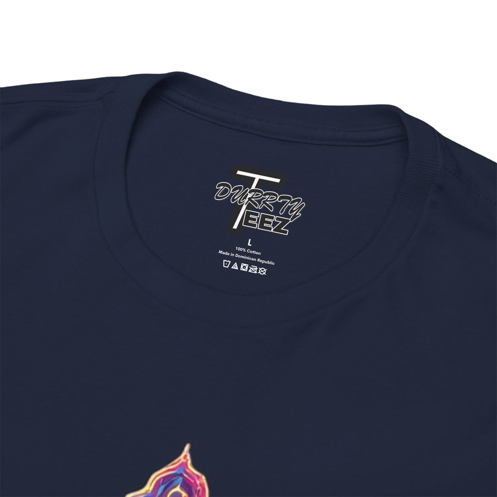 "Self Sacrifice" Neon Christian Cross Graphic Tee