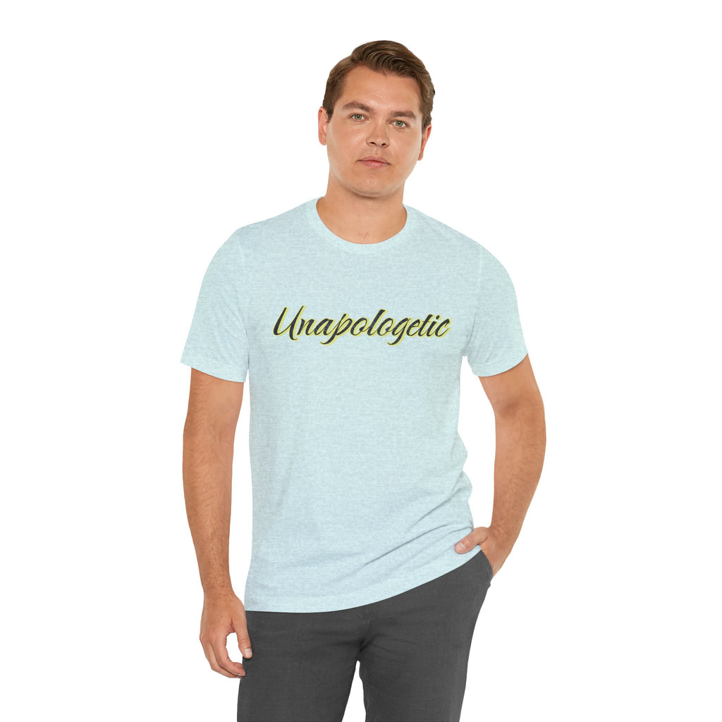 "Unapologetic" Bold Gold Lettering Graphic Tee