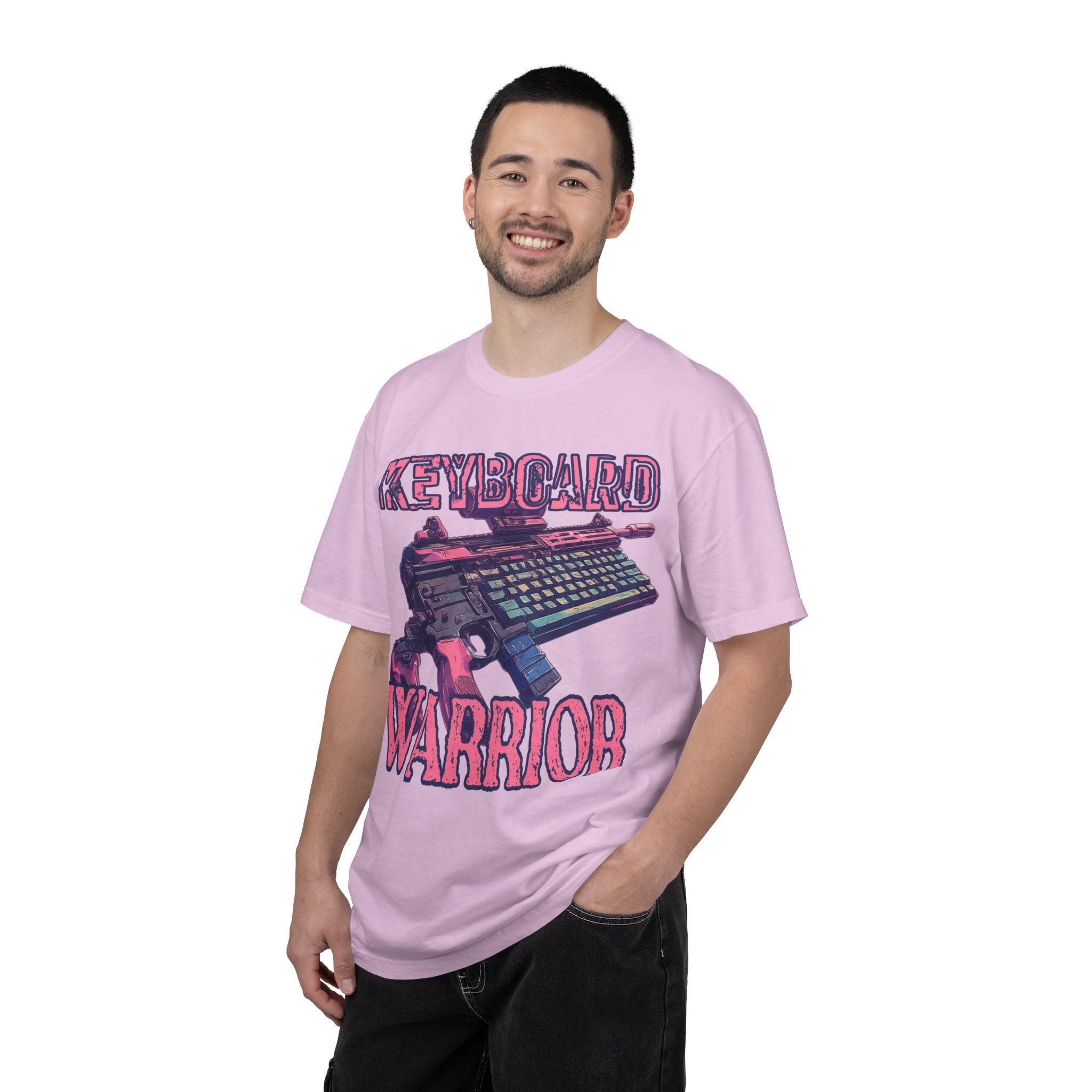 "Keyboard Warrior" Pink Graphic Tee