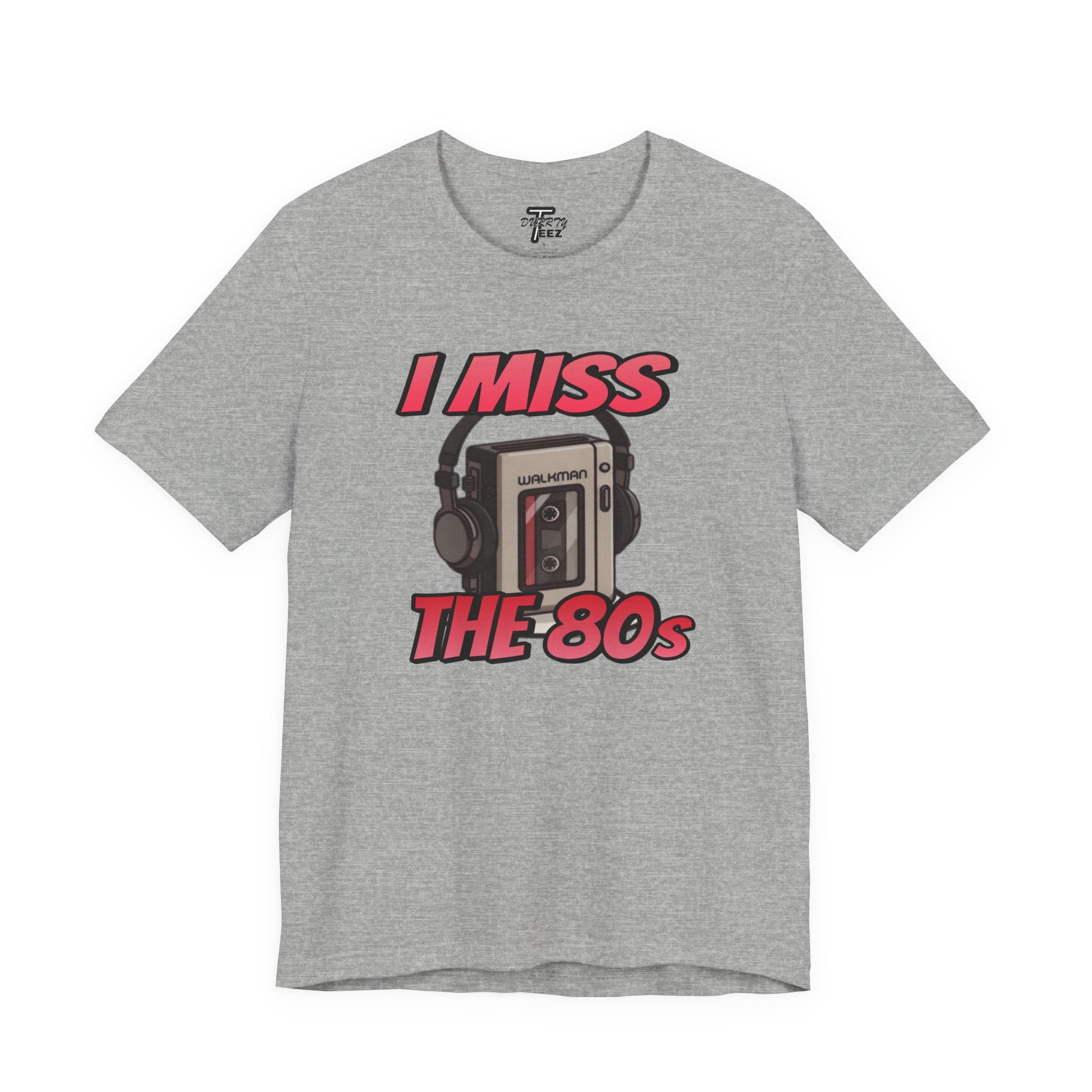"I Miss the 80s" Retro Walkman Nostalgia Graphic Tee