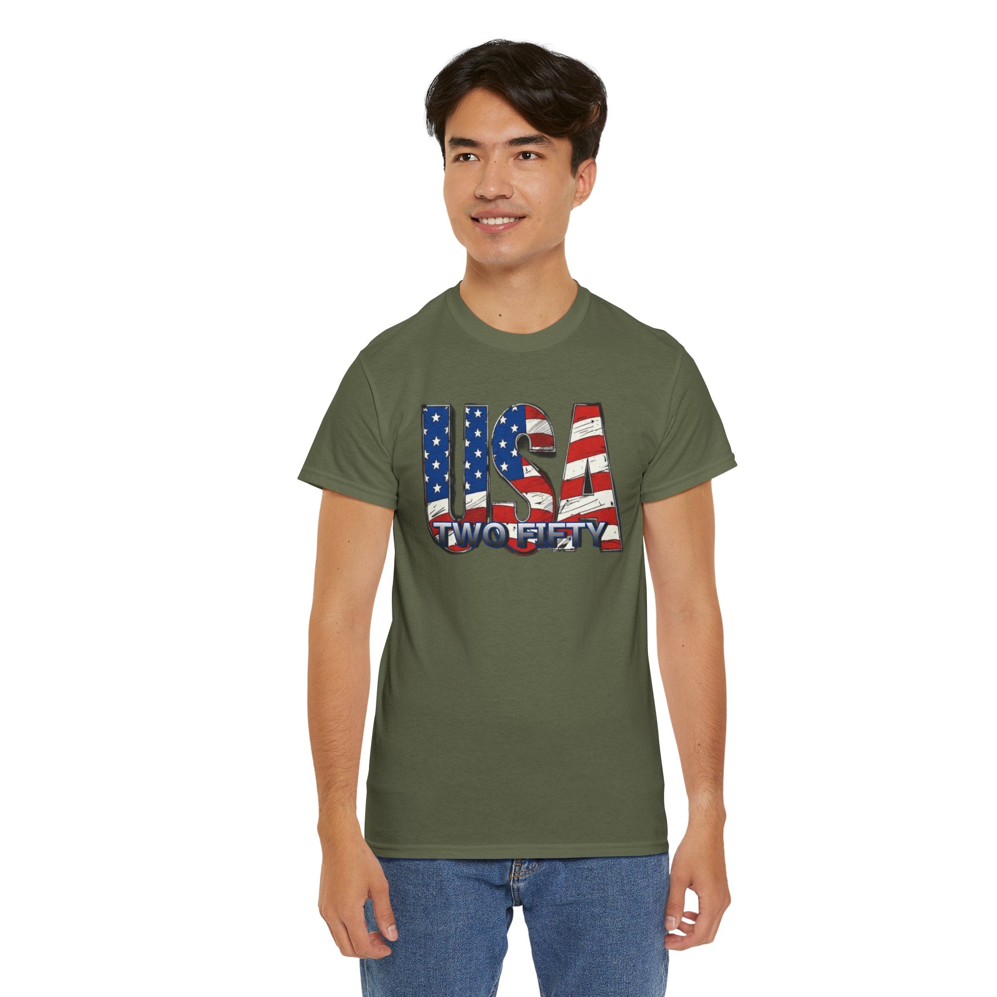 "USA Two Fifty" – 250 Years Patriotic America Graphic Tee
