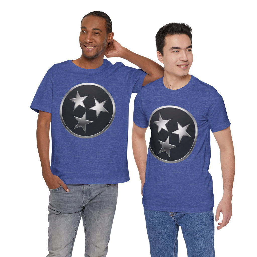 "Tennessee Pride" Metallic Black State Emblem Graphic Tee