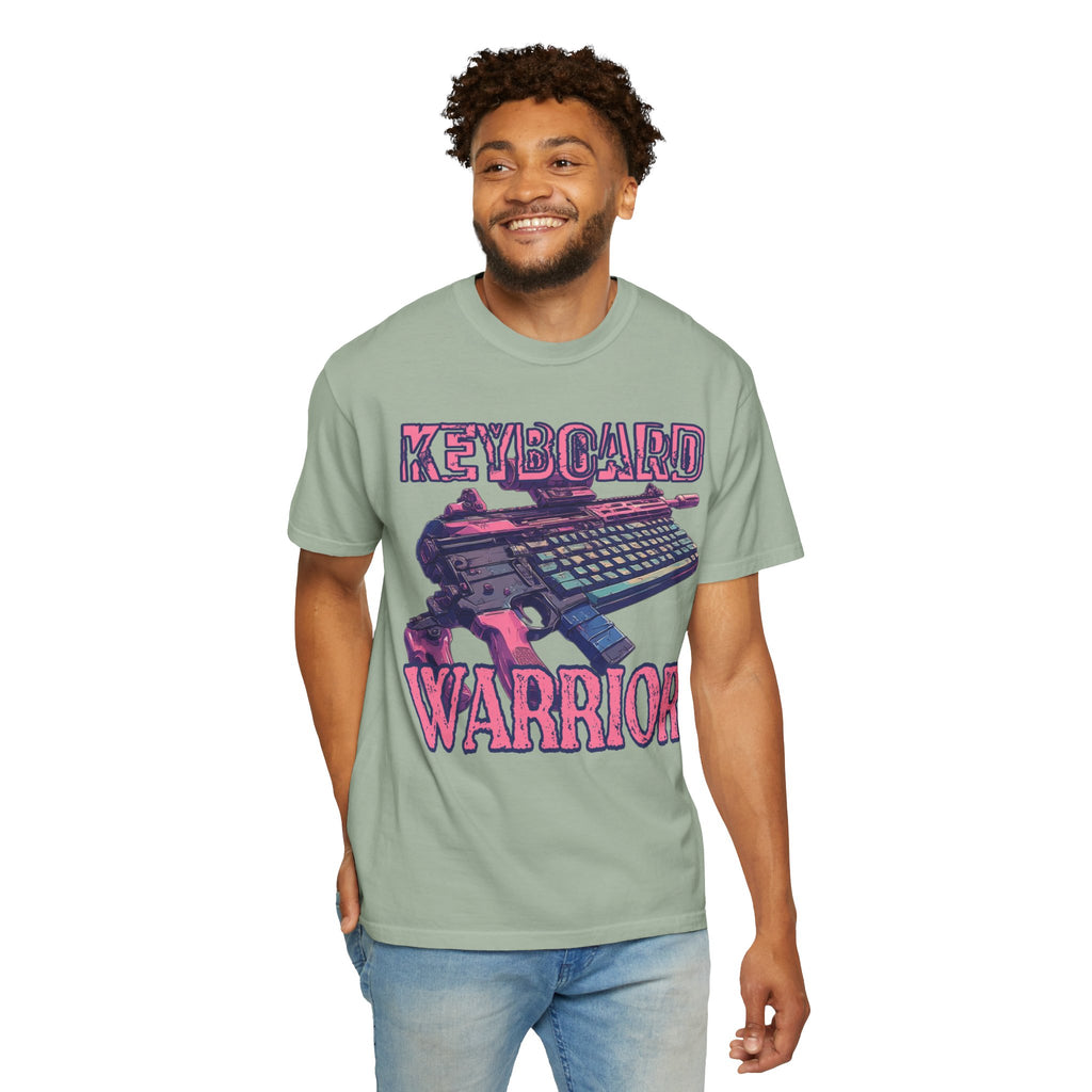 "Keyboard Warrior" Pink Graphic Tee