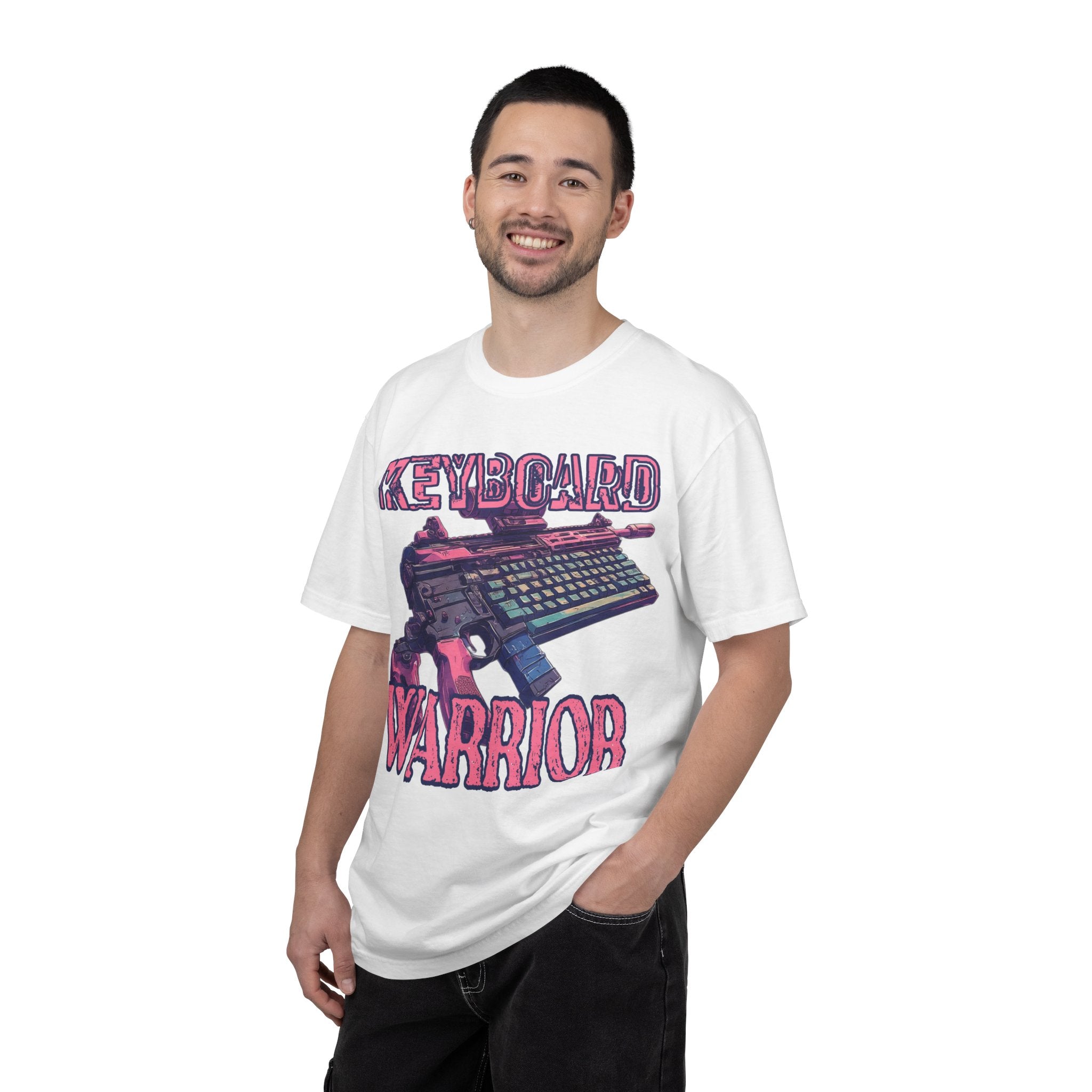 "Keyboard Warrior" Pink Graphic Tee