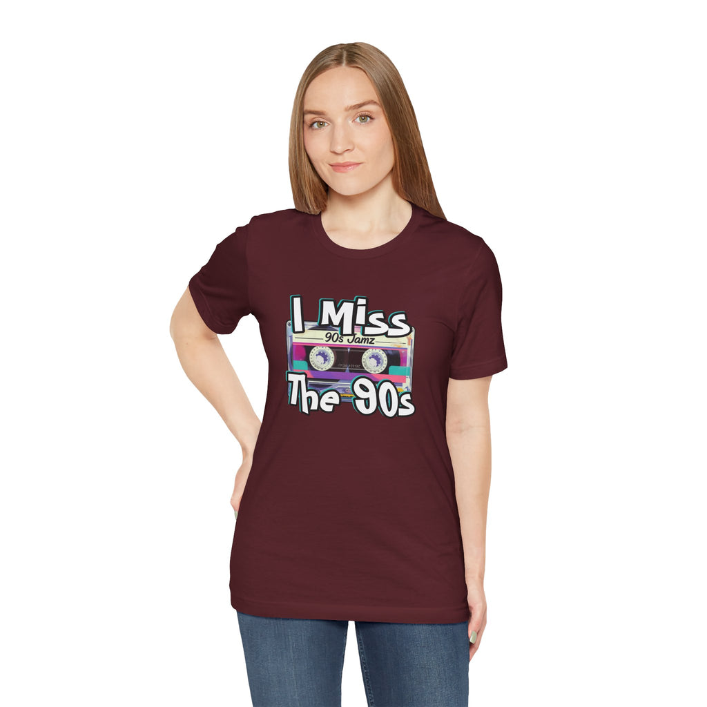 "I Miss The 90s" Retro Cassette Nostalgia Graphic Tee