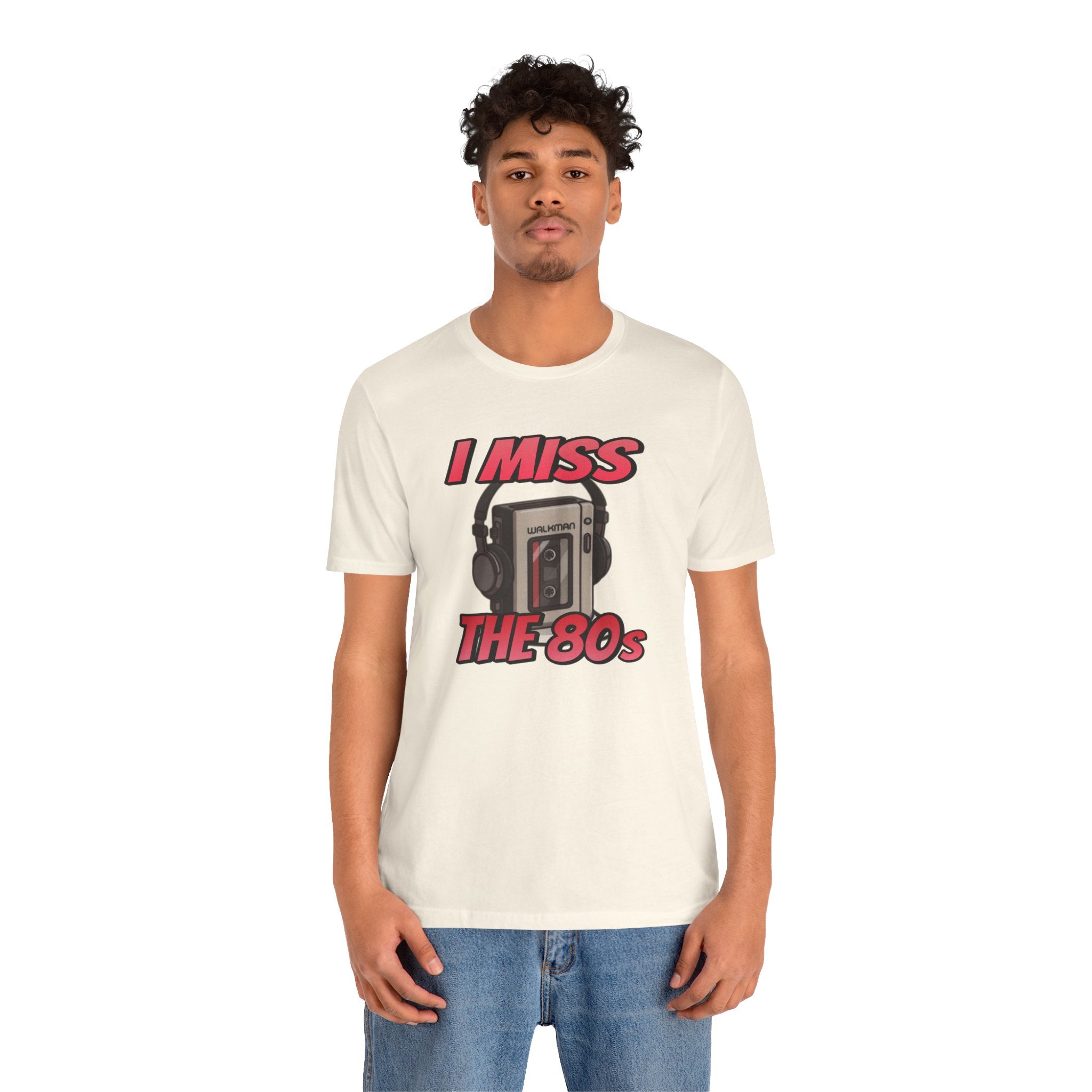"I Miss the 80s" Retro Walkman Nostalgia Graphic Tee