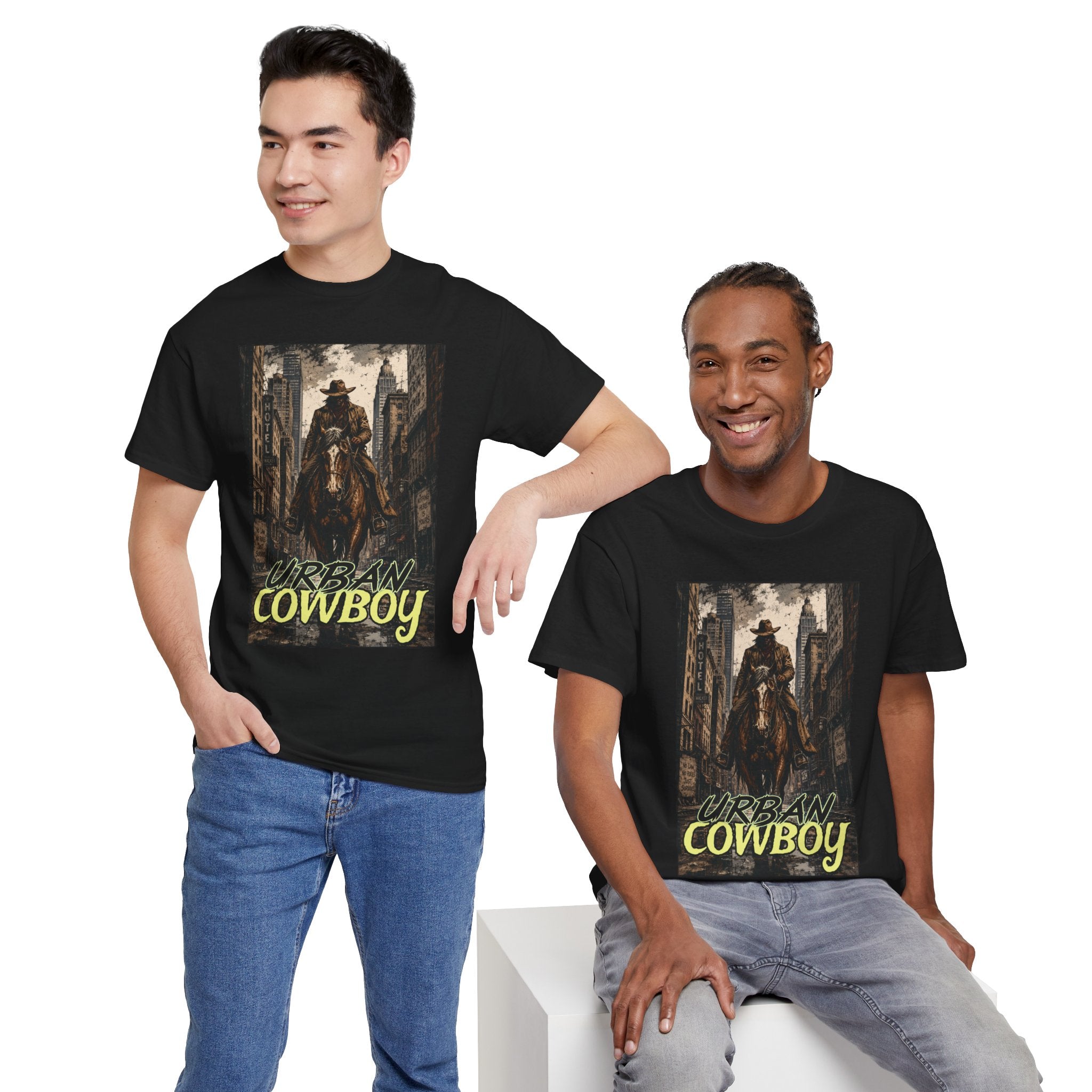 "Urban Cowboy" Retro City Cowboy Graphic Tee