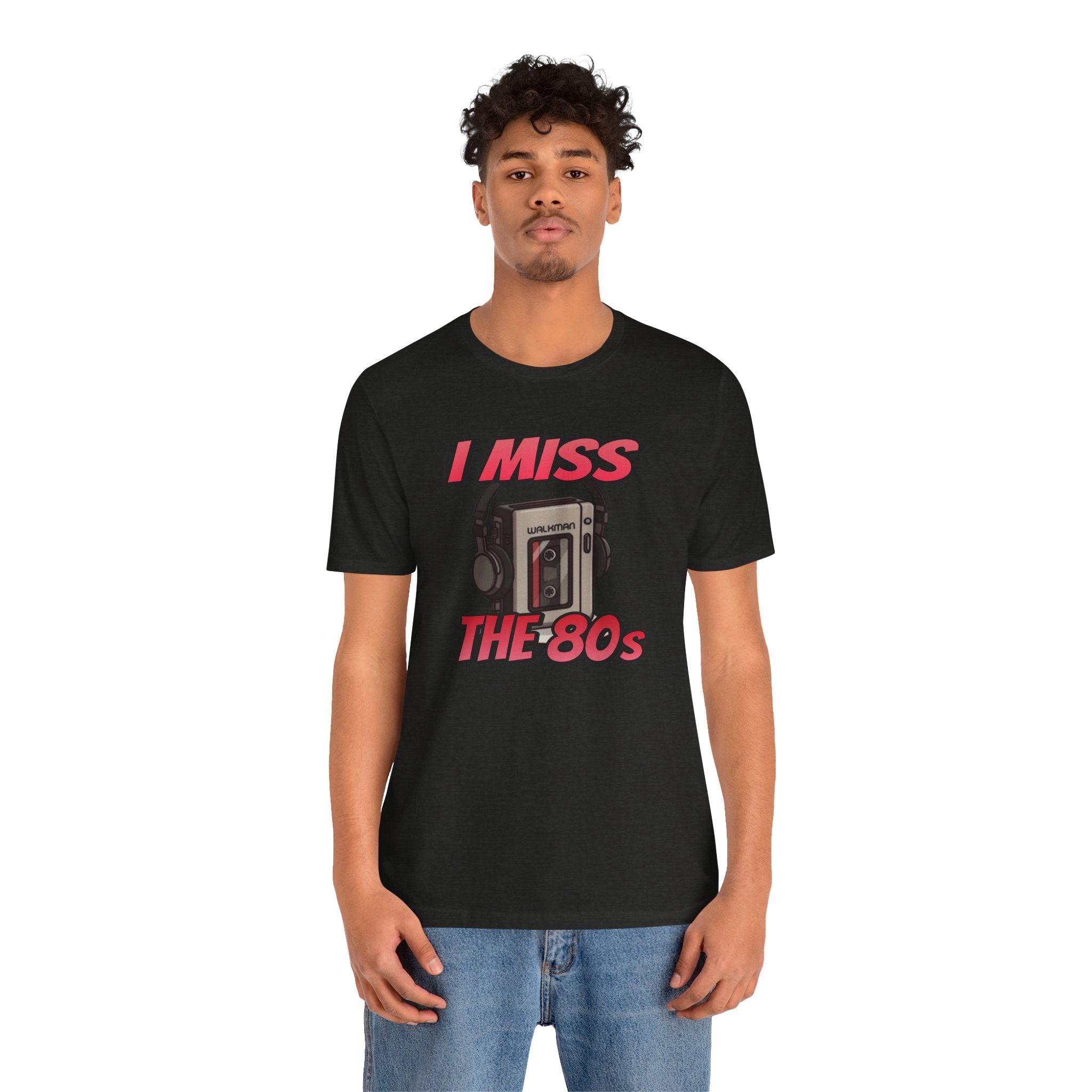 "I Miss the 80s" Retro Walkman Nostalgia Graphic Tee