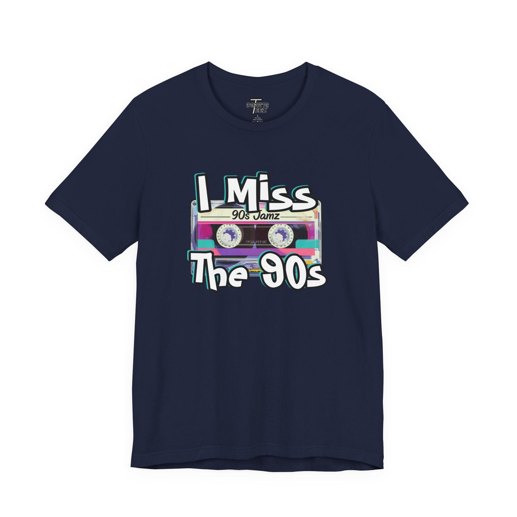 "I Miss The 90s" Retro Cassette Nostalgia Graphic Tee