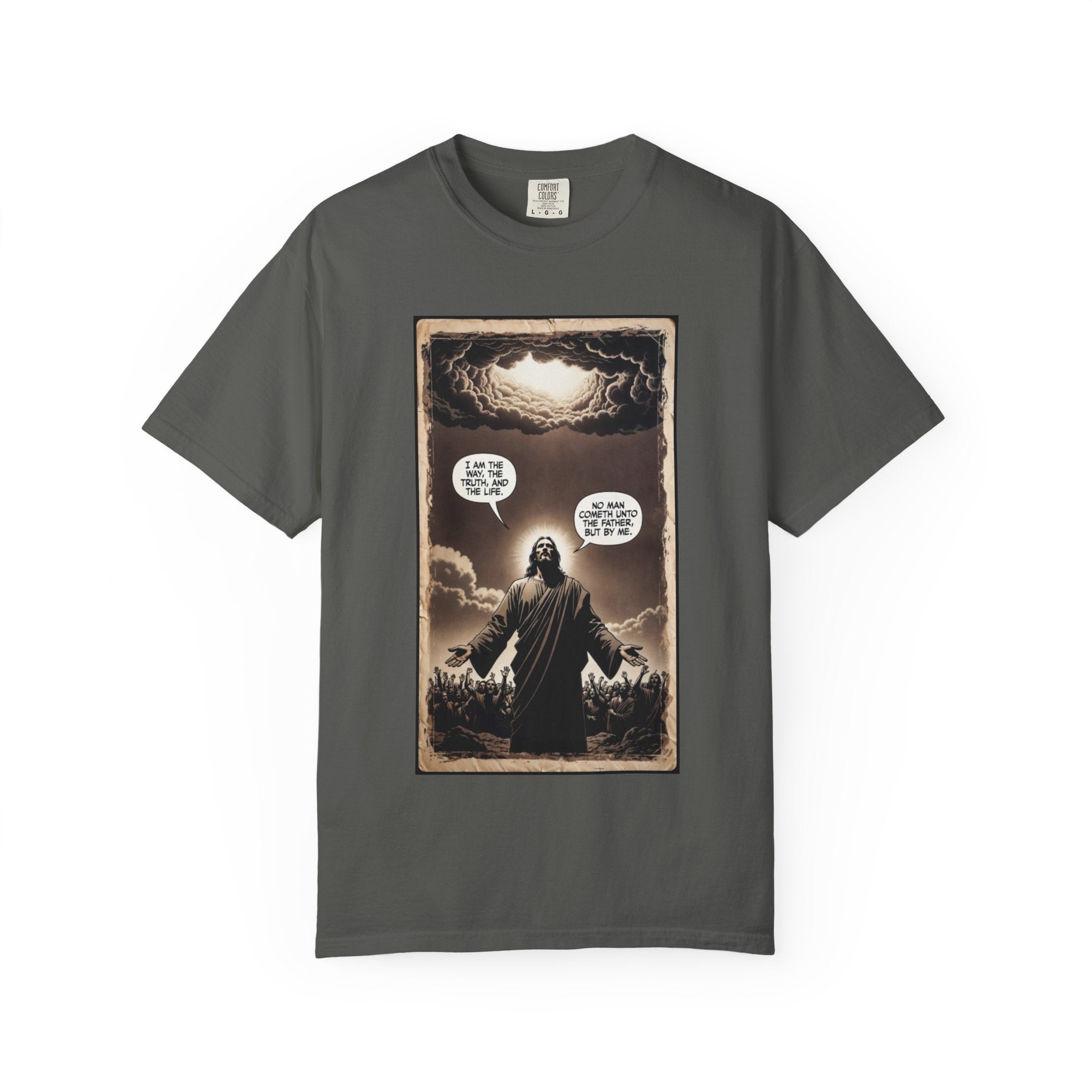Jesus Comic Panel "I Am The Way" Graphic Tee
