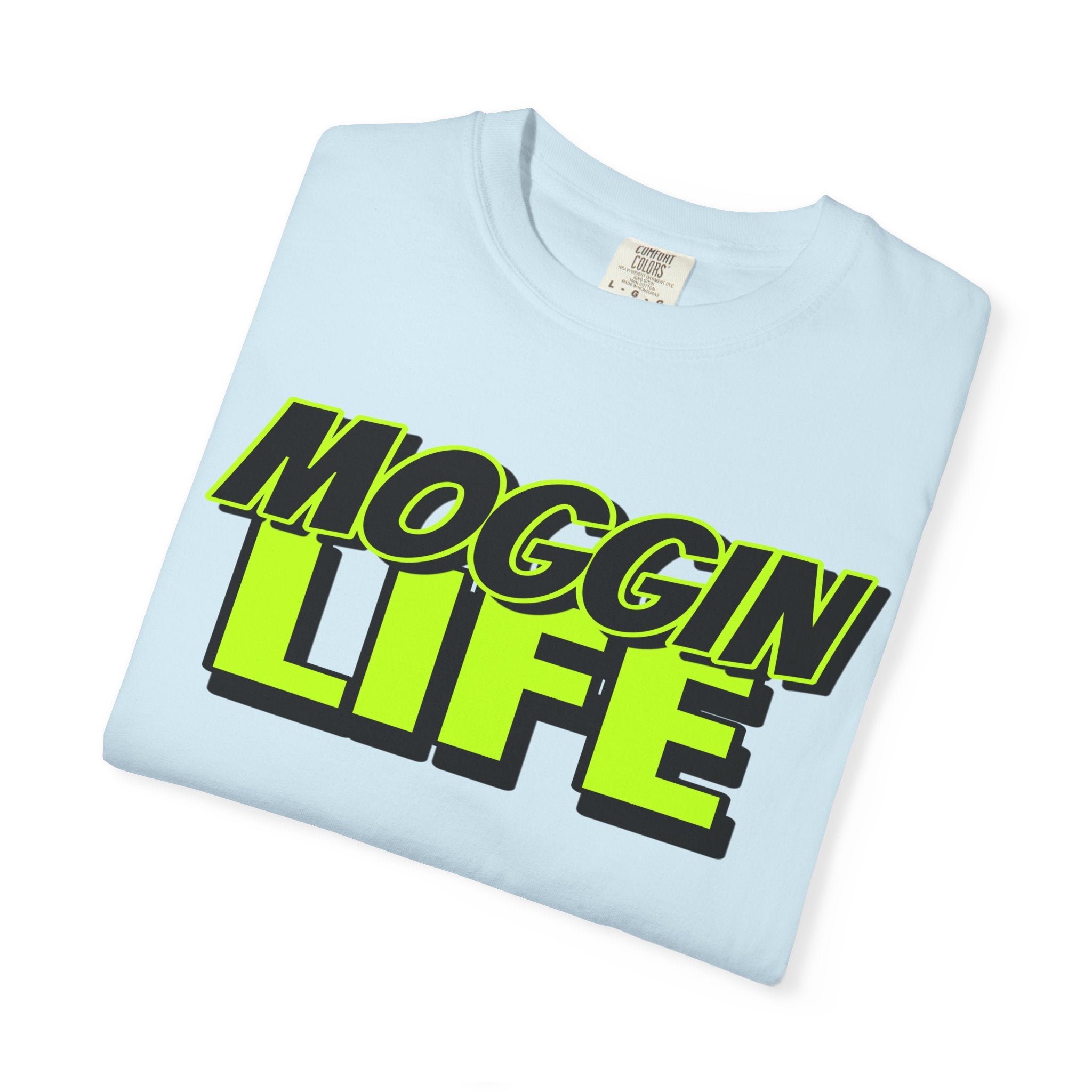 "Moggin Life" — Bold Neon Graphic Tee