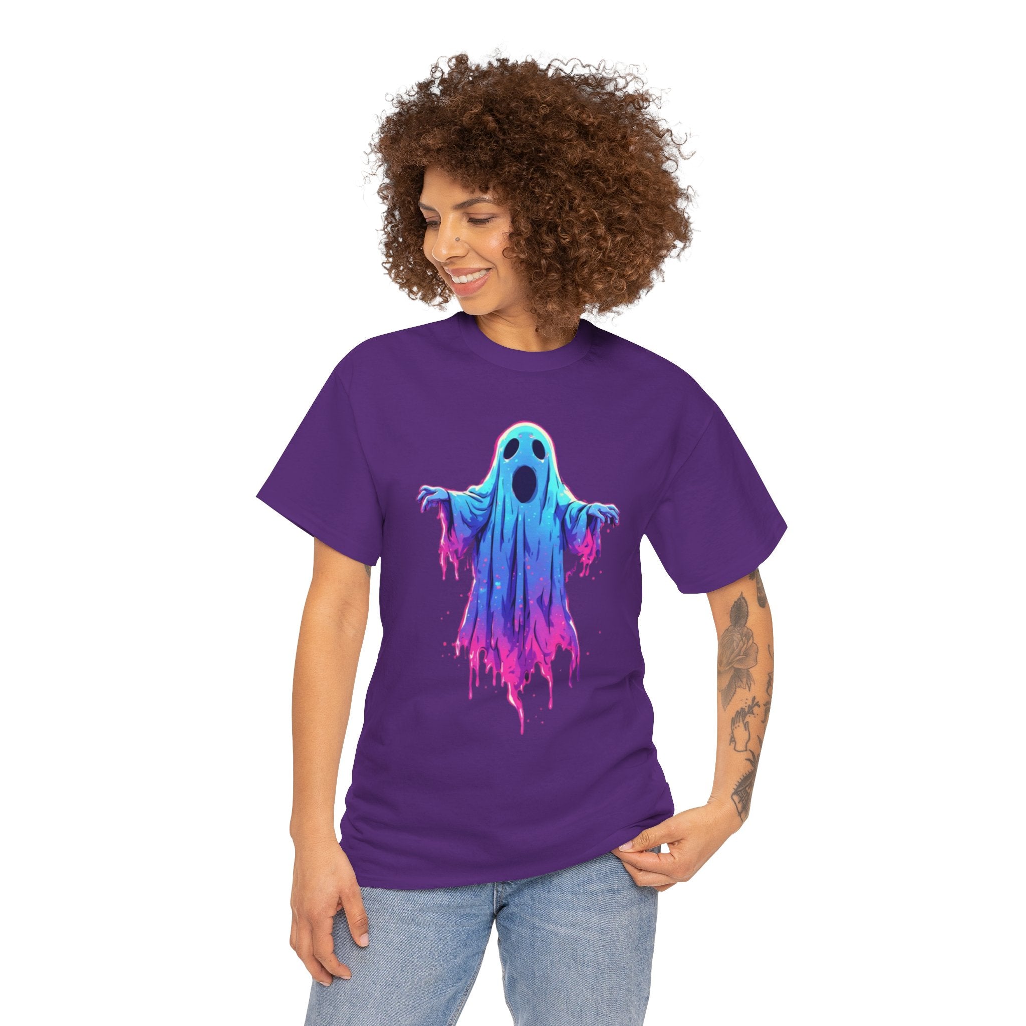"Ghost Drip" Neon Ghost Graphic Tee
