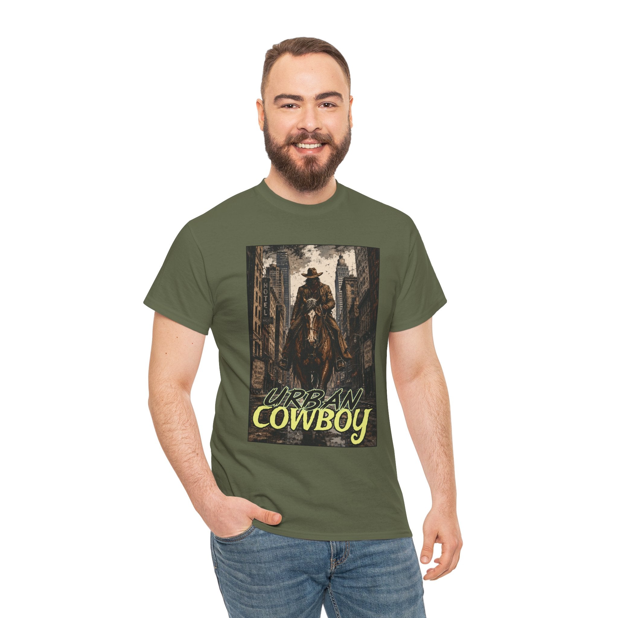 "Urban Cowboy" Retro City Cowboy Graphic Tee