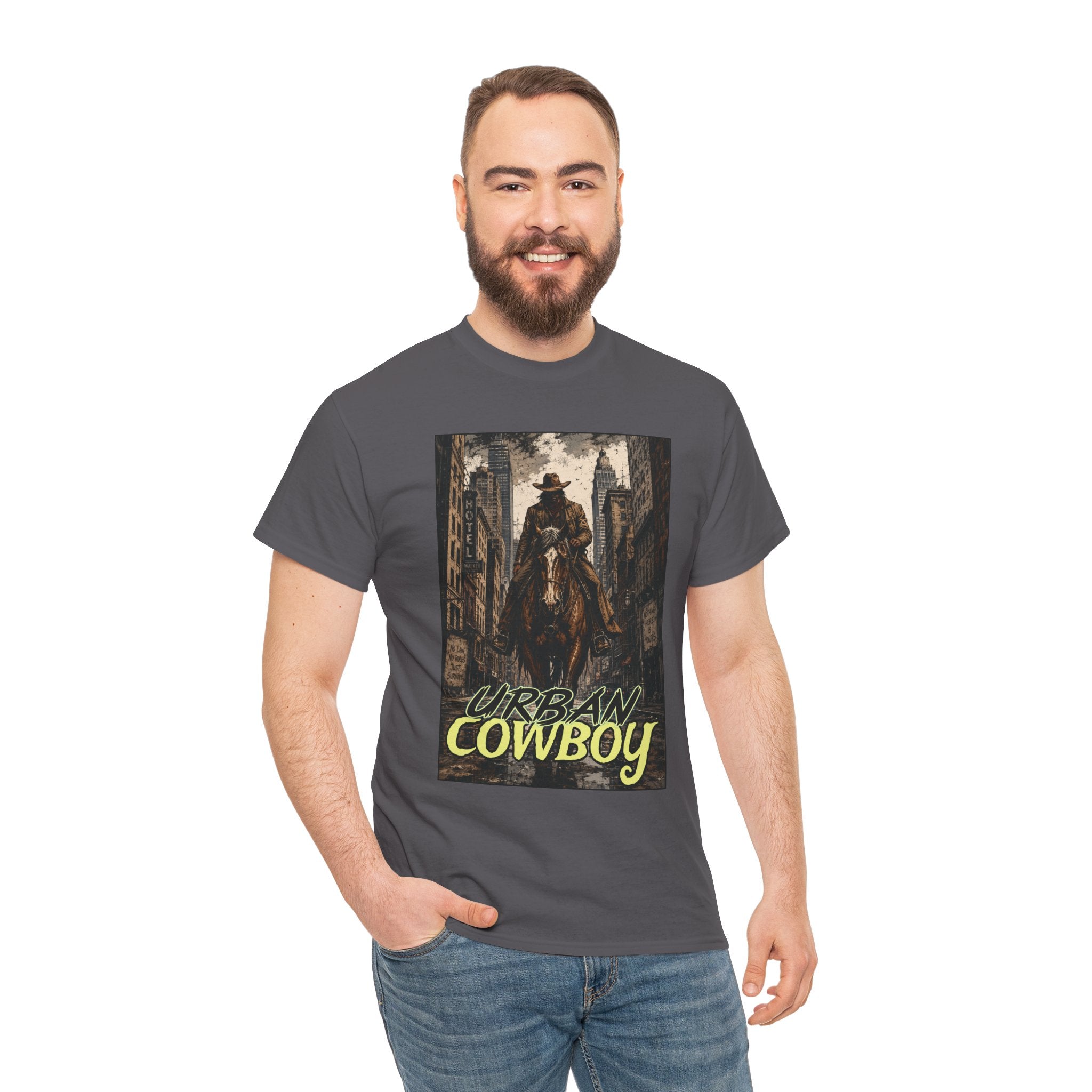 "Urban Cowboy" Retro City Cowboy Graphic Tee