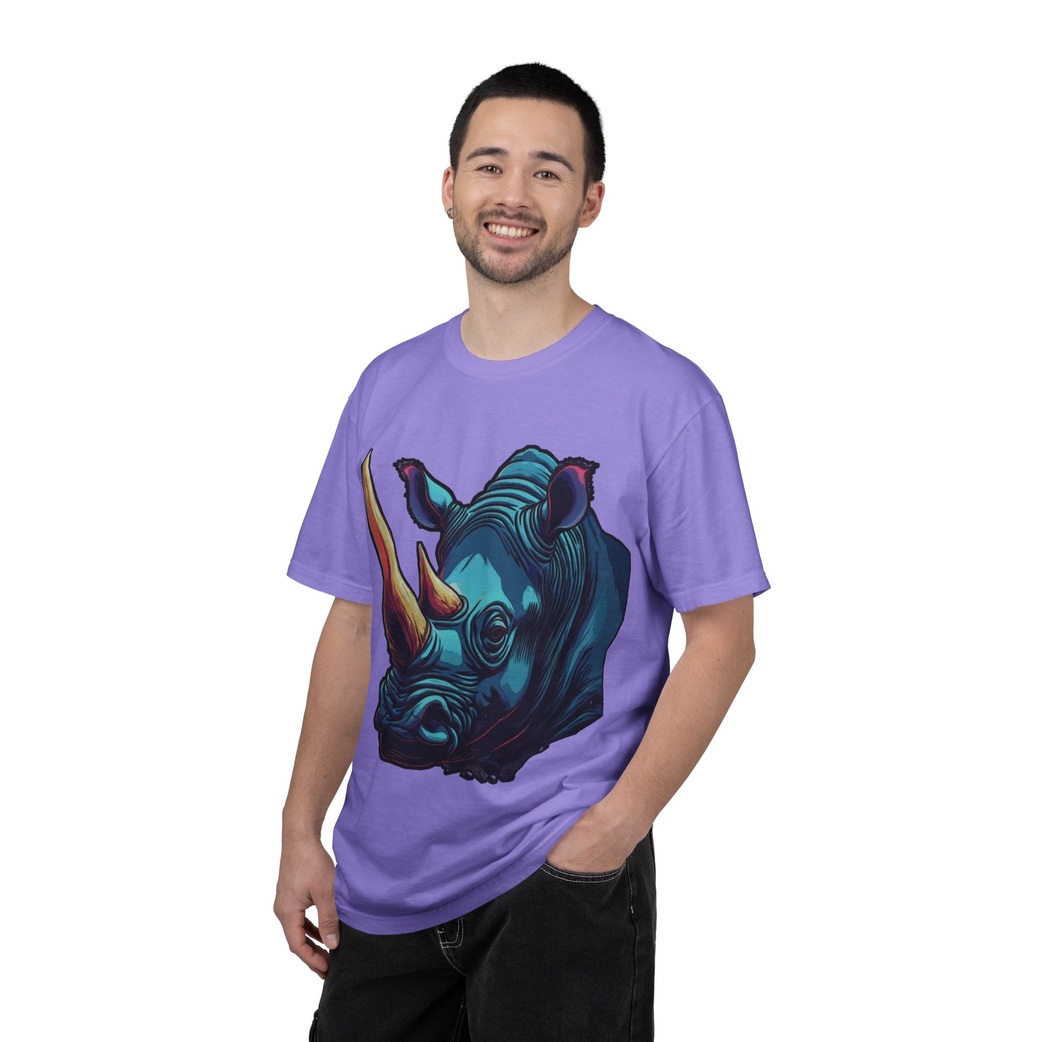 "Rhino Head" Graphic T-Shirt — Bold Animal
