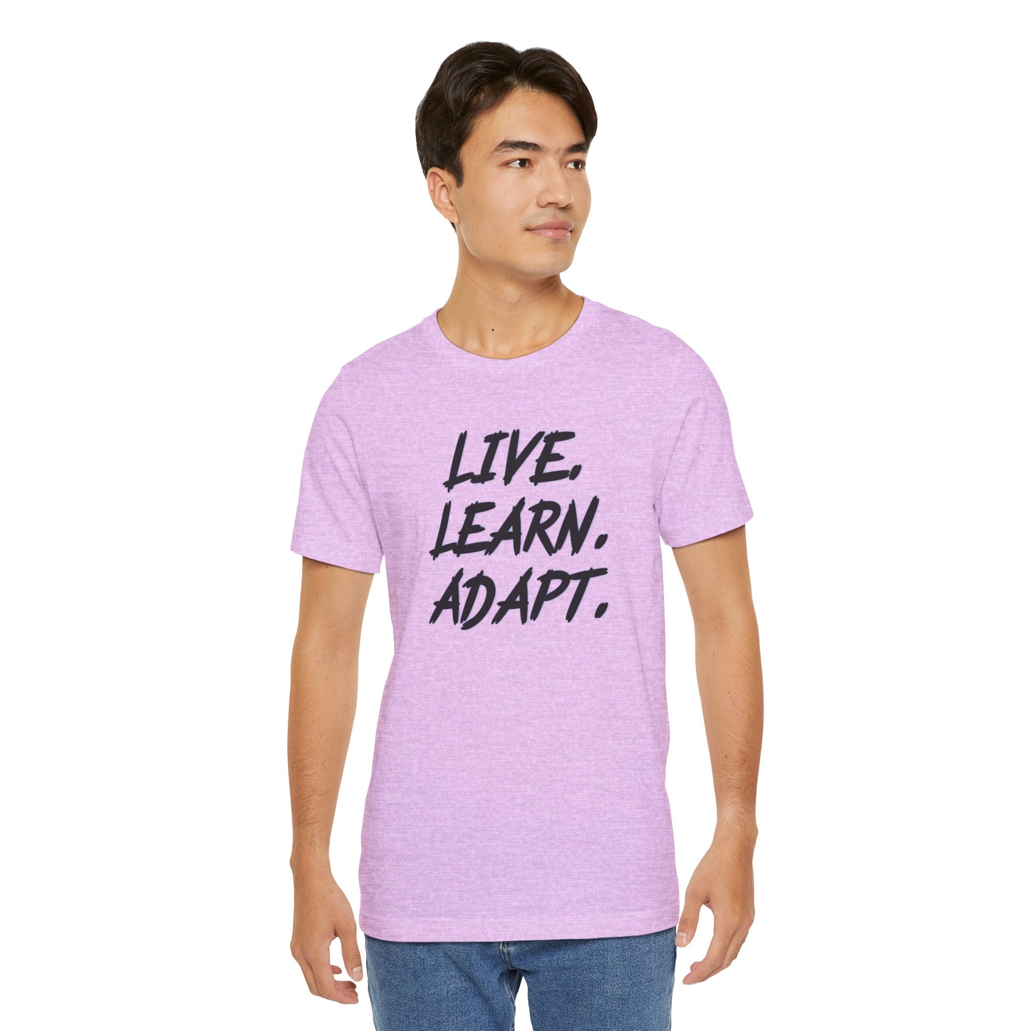 "Live. Learn. Adapt." Inspirational Motivational Graphic Tee