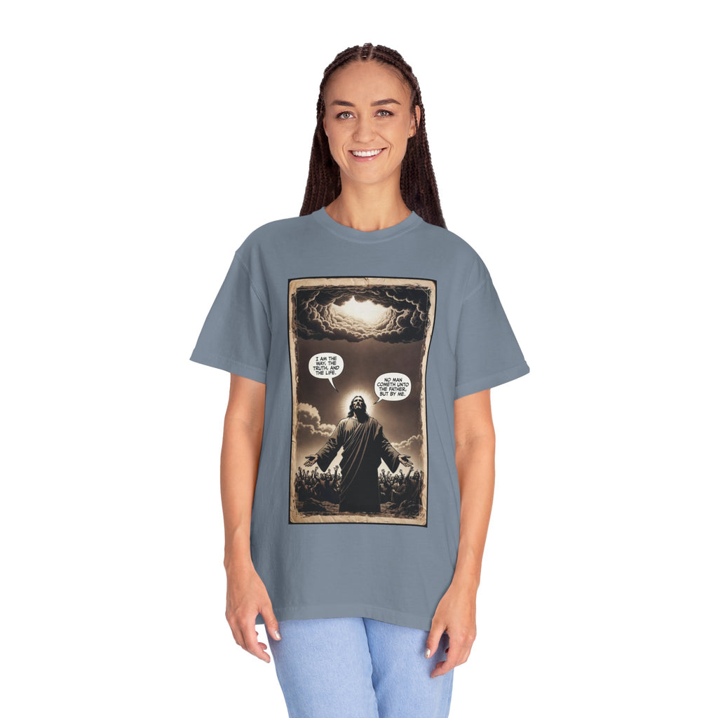 Jesus Comic Panel "I Am The Way" Graphic Tee