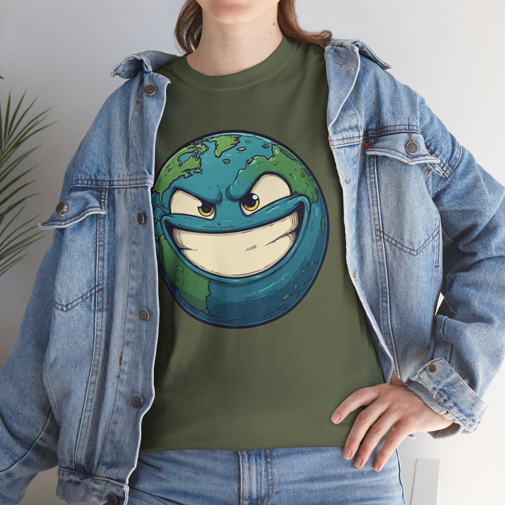 "Smirking Earth" Graphic Tee