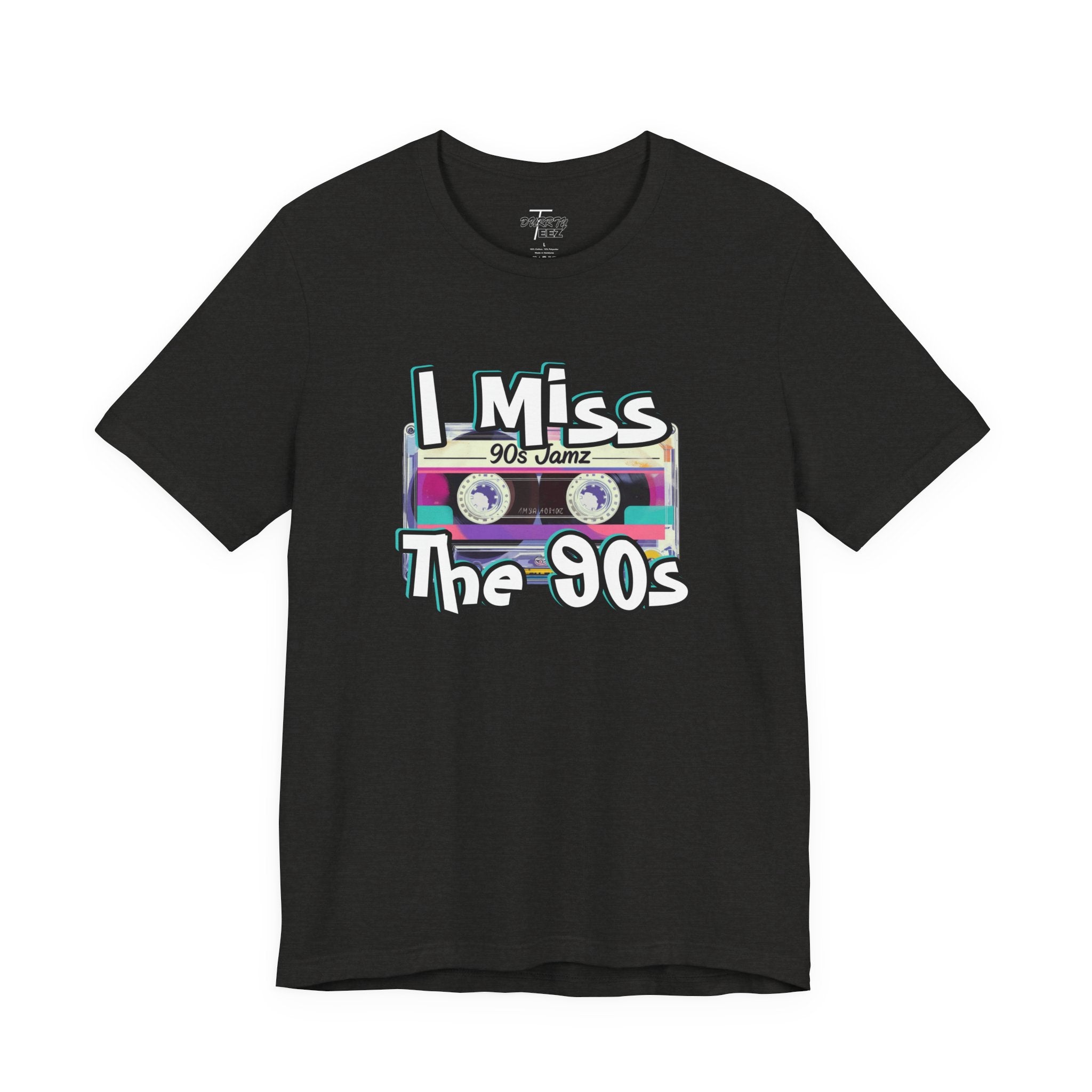 "I Miss The 90s" Retro Cassette Nostalgia Graphic Tee