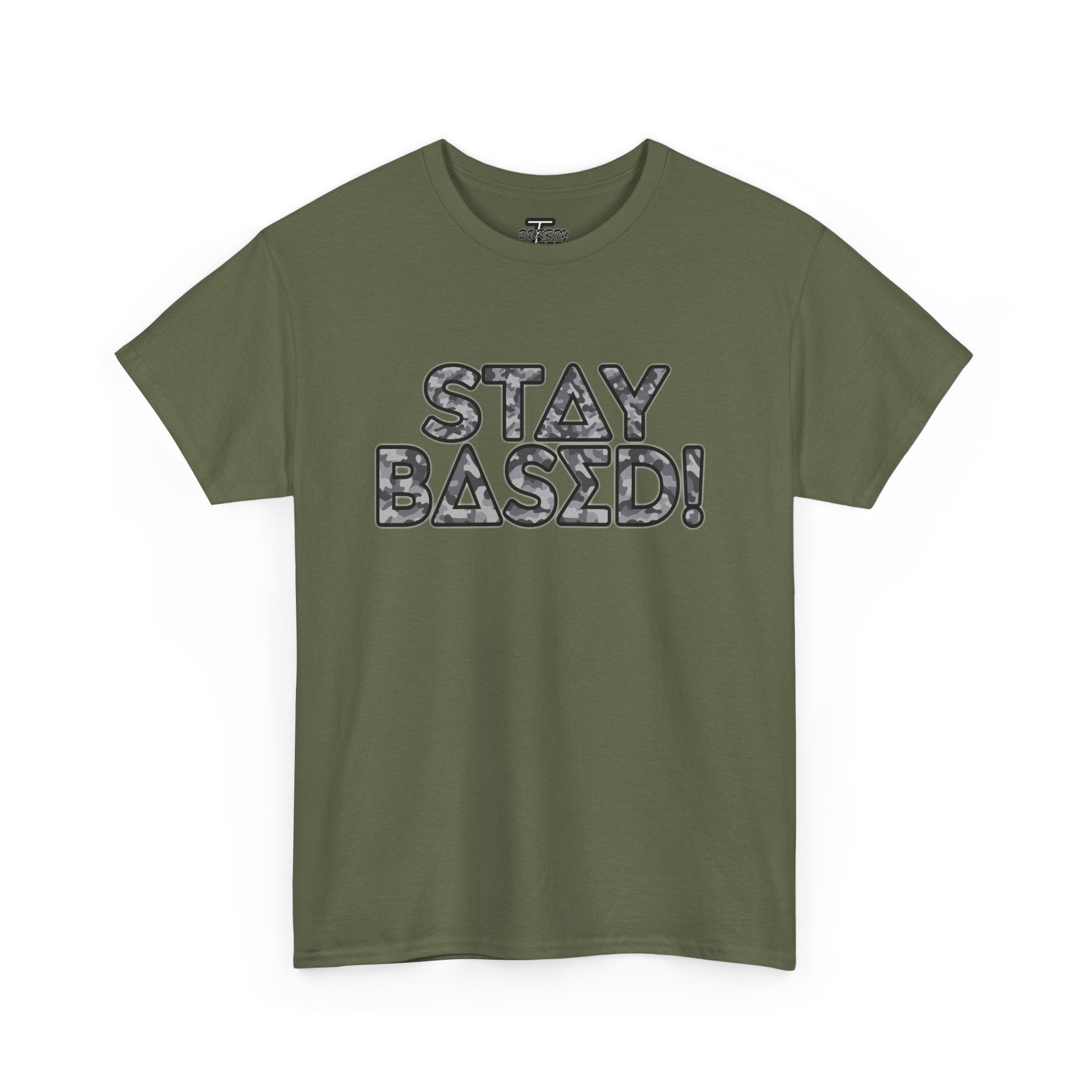 "Stay Based!" Urban Camo Graphic Tee