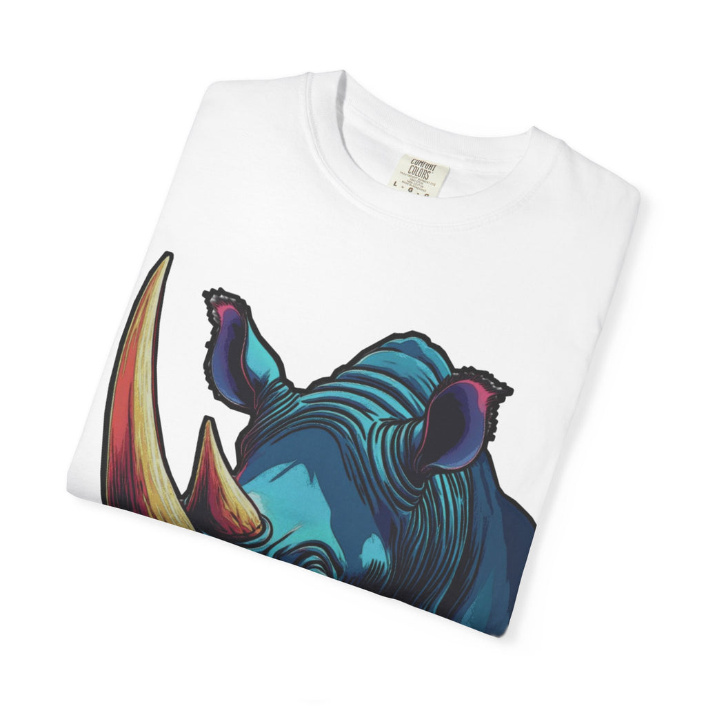 "Rhino Head" Graphic T-Shirt — Bold Animal