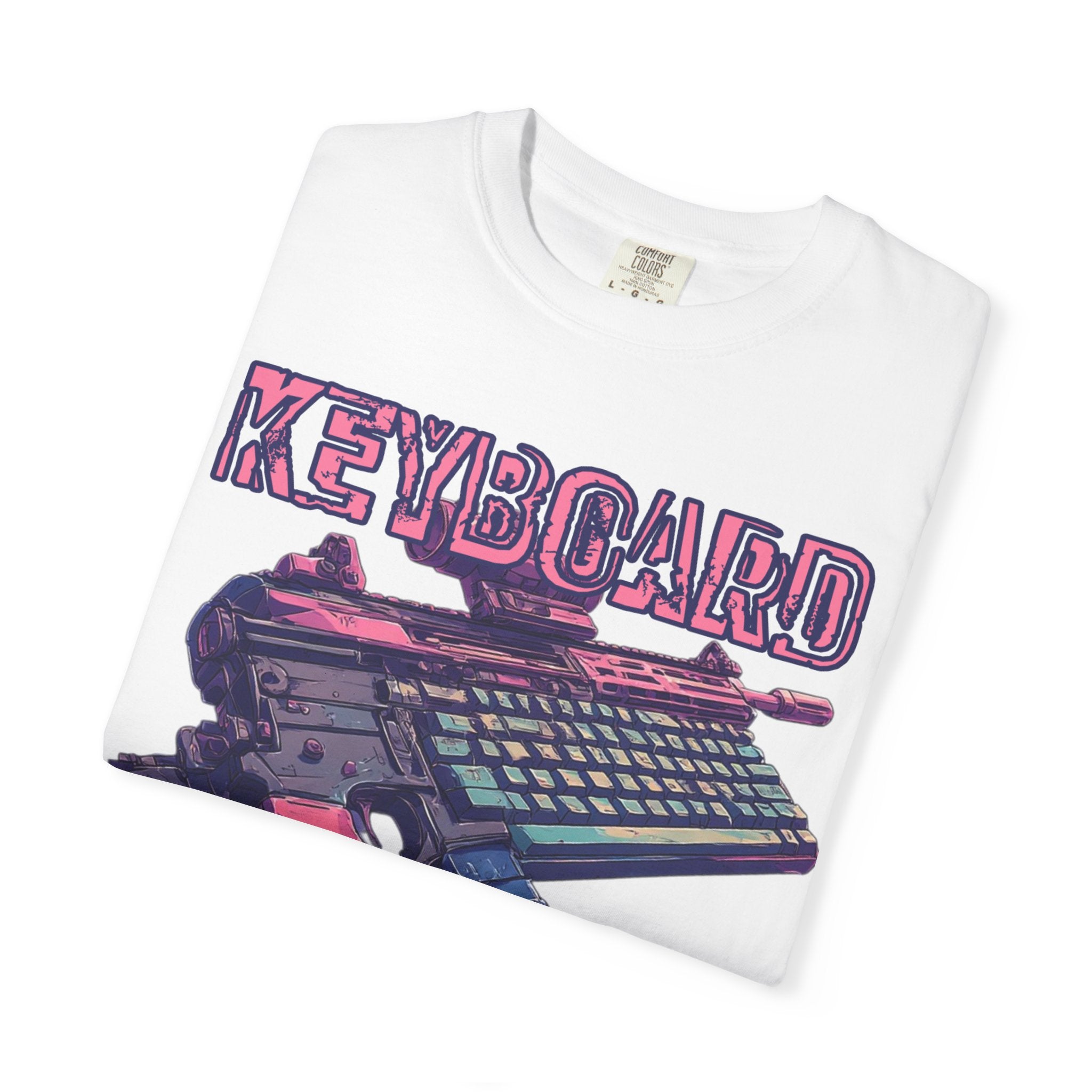"Keyboard Warrior" Pink Graphic Tee