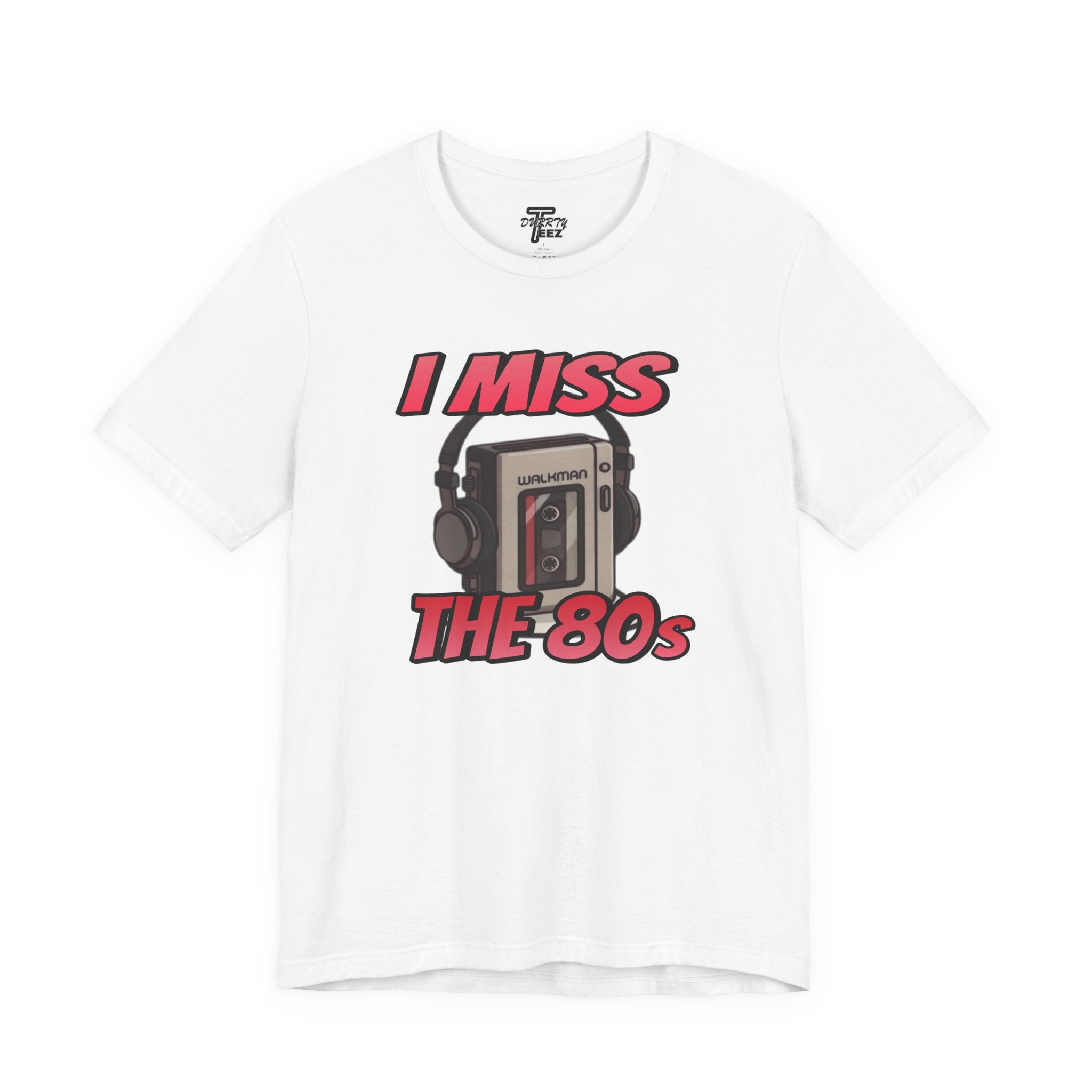 "I Miss the 80s" Retro Walkman Nostalgia Graphic Tee