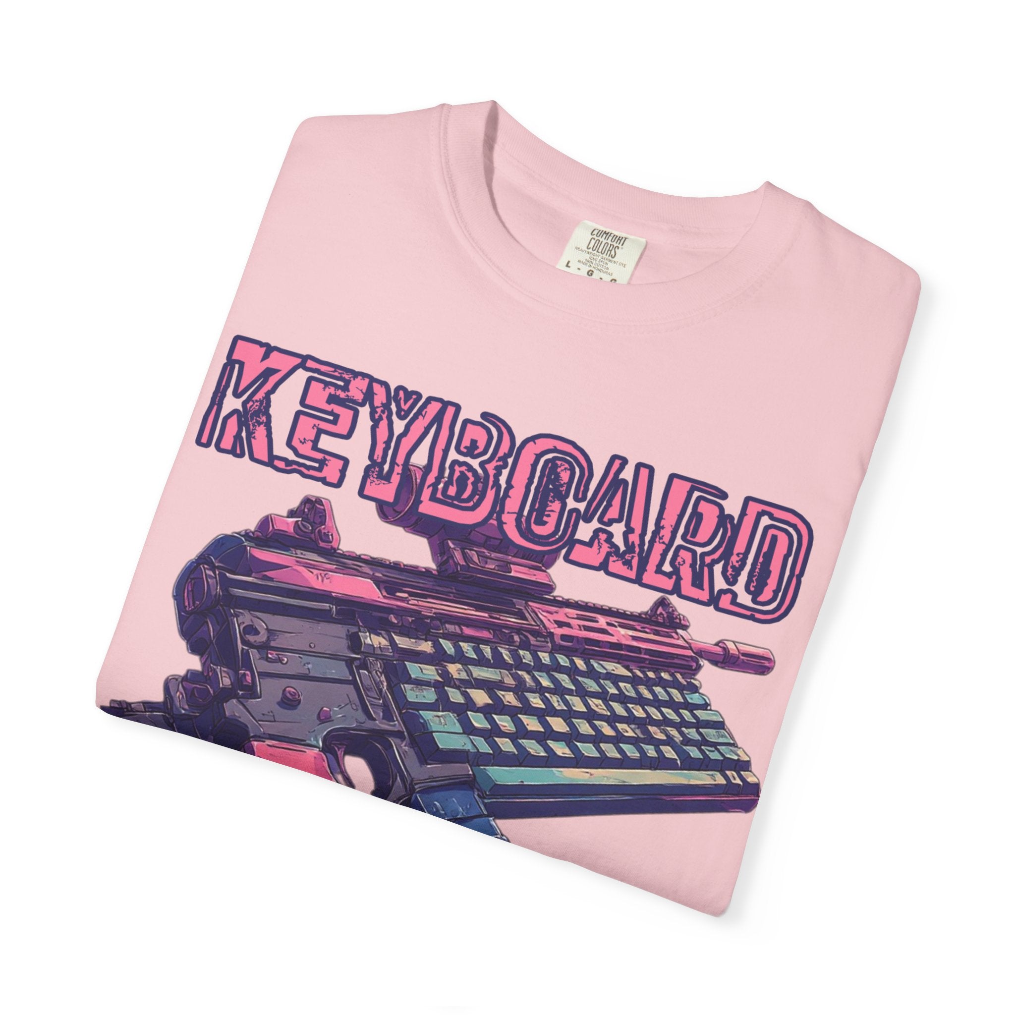 "Keyboard Warrior" Pink Graphic Tee