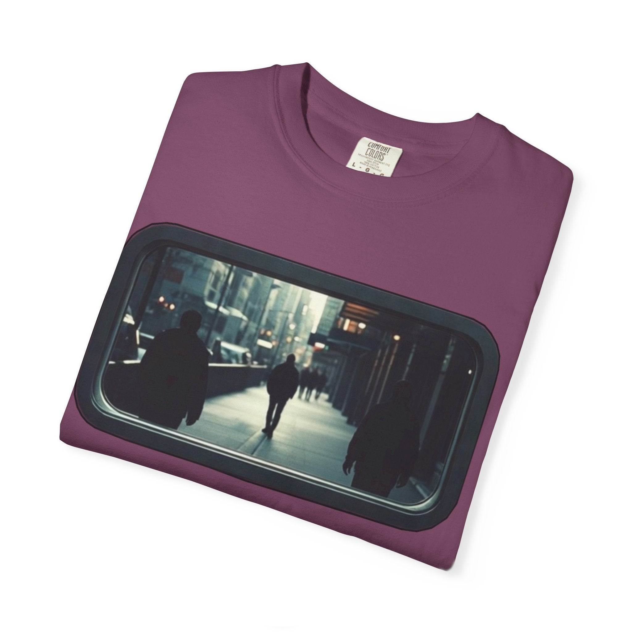 "Outside My Window" Urban Night Commuter Graphic Tee