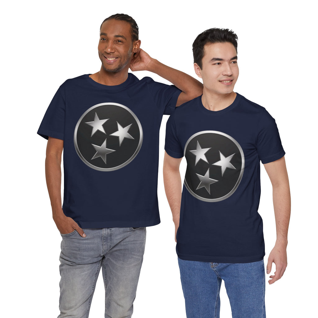 "Tennessee Pride" Metallic Black State Emblem Graphic Tee