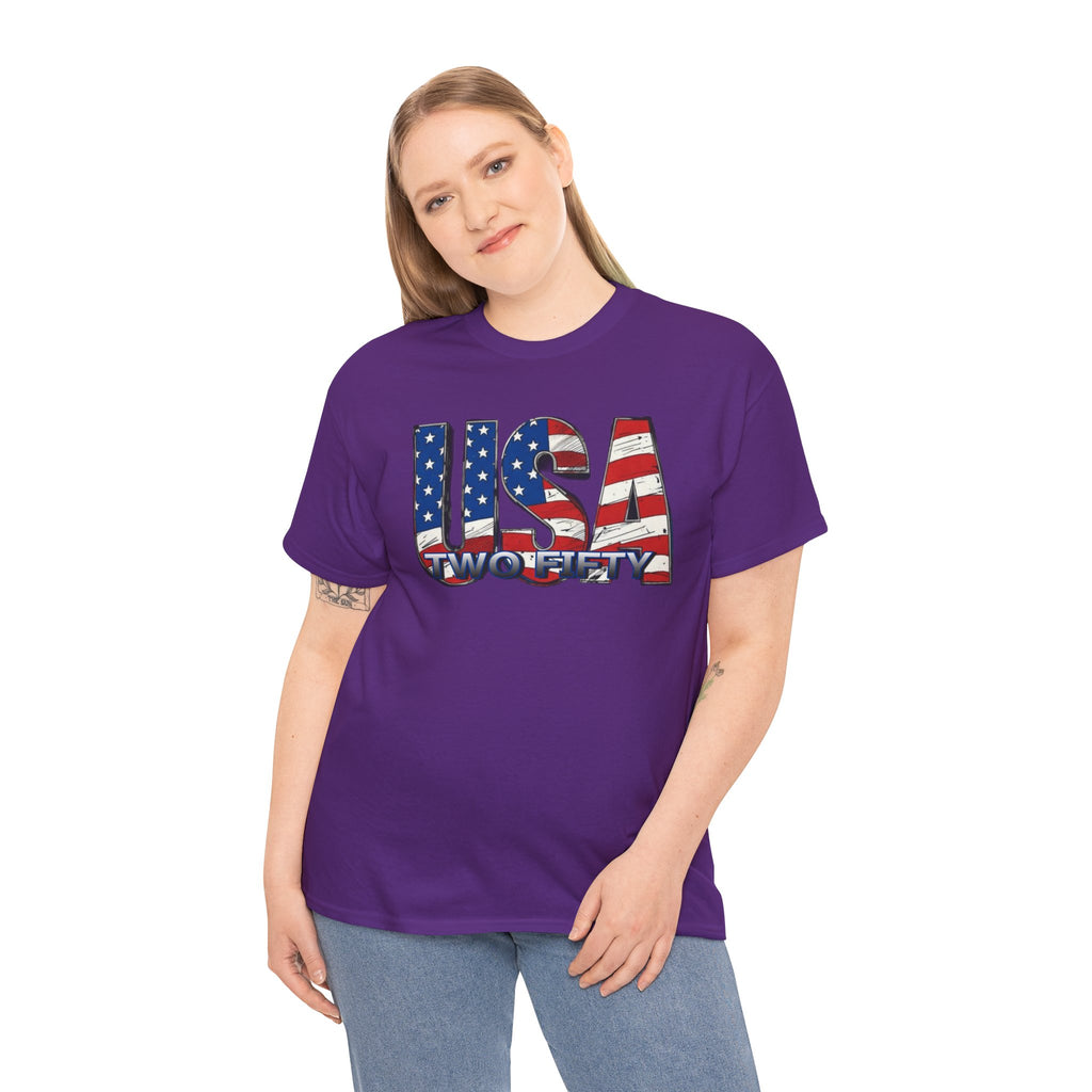 "USA Two Fifty" – 250 Years Patriotic America Graphic Tee