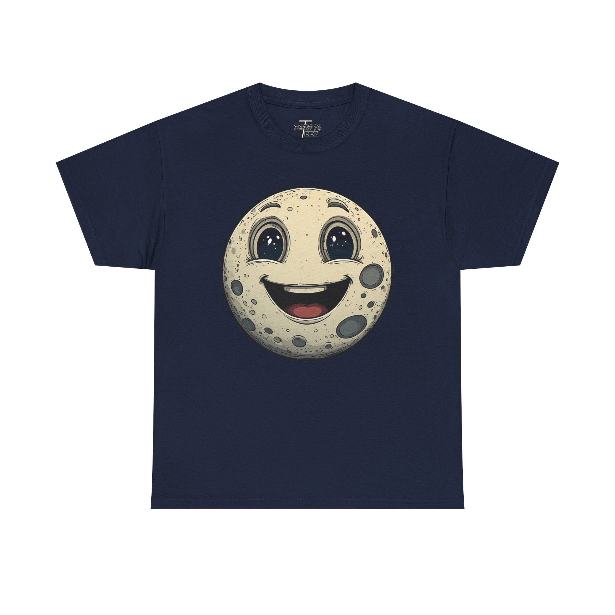 Happy Moonface T-Shirt — Cute Vintage Moon