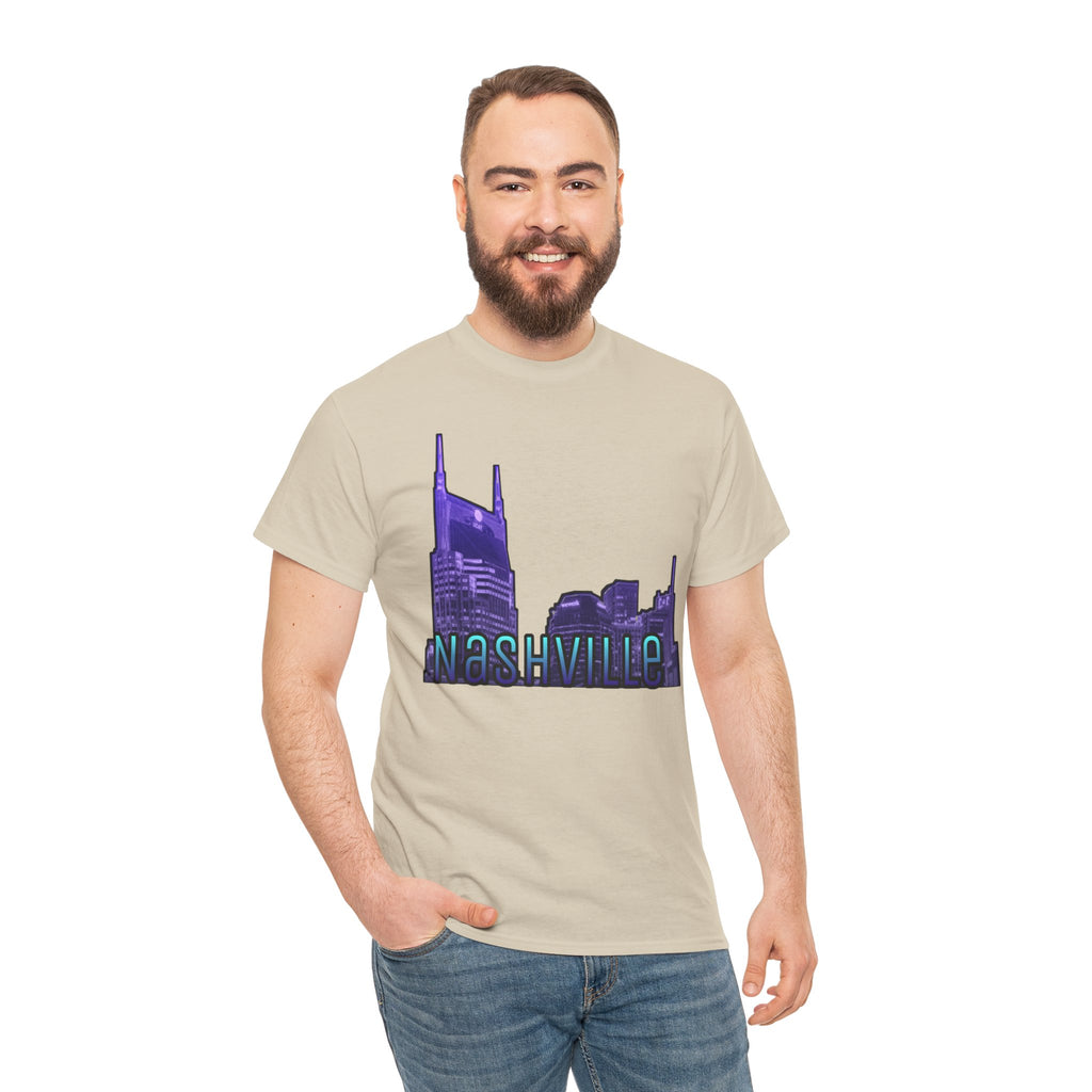 "Nashville Skyline" - Nashville Tennessee Graphic Tee