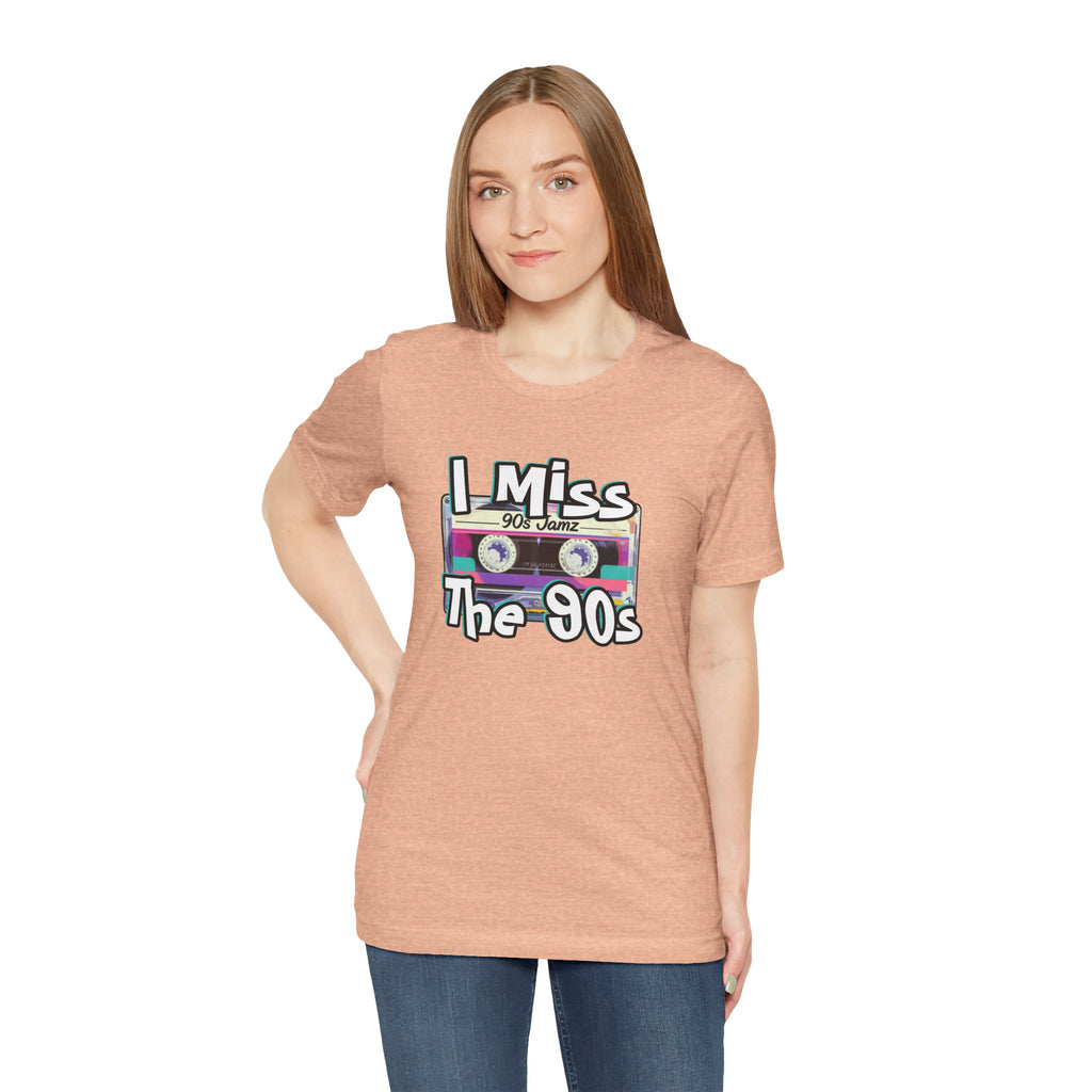 "I Miss The 90s" Retro Cassette Nostalgia Graphic Tee