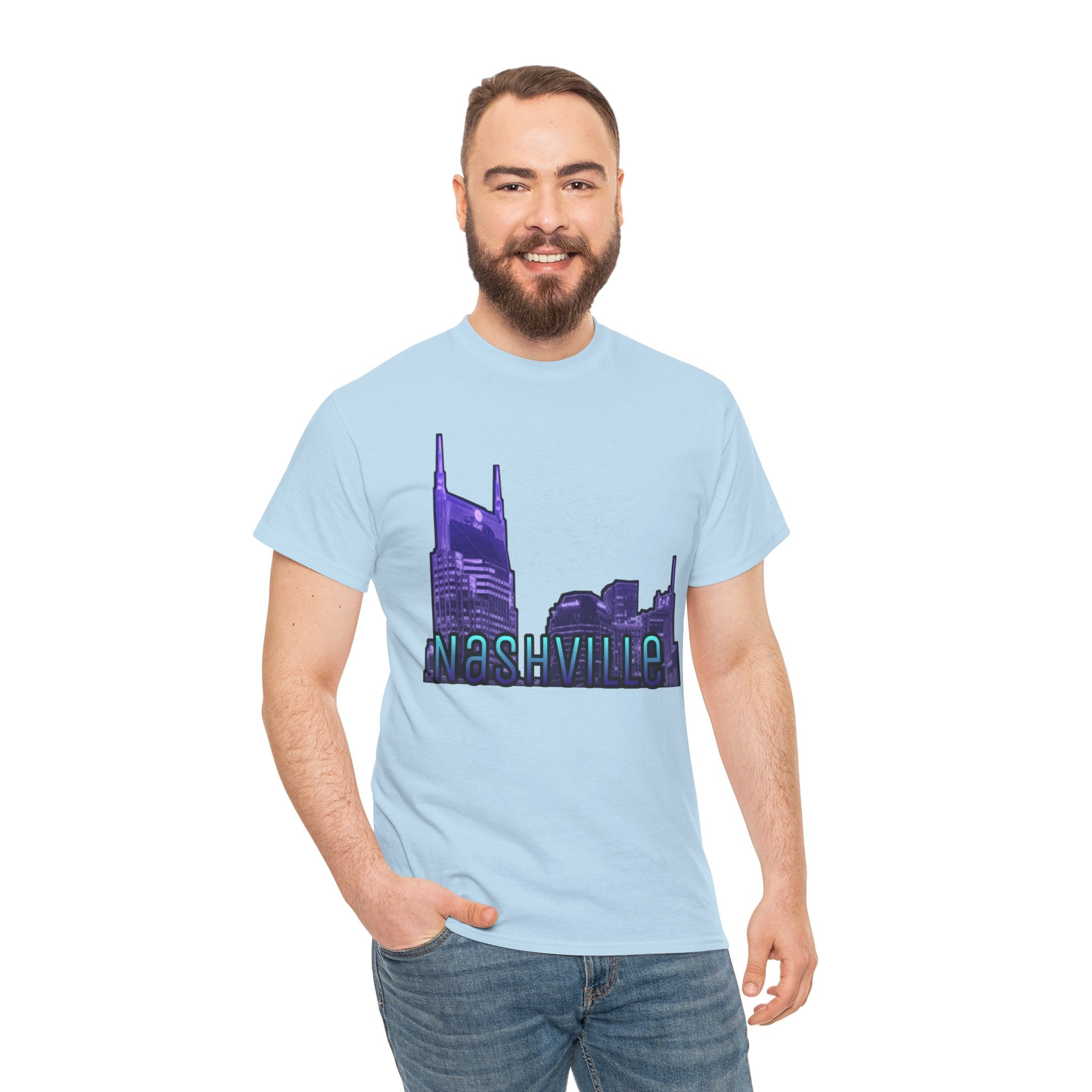 "Nashville Skyline" - Nashville Tennessee Graphic Tee