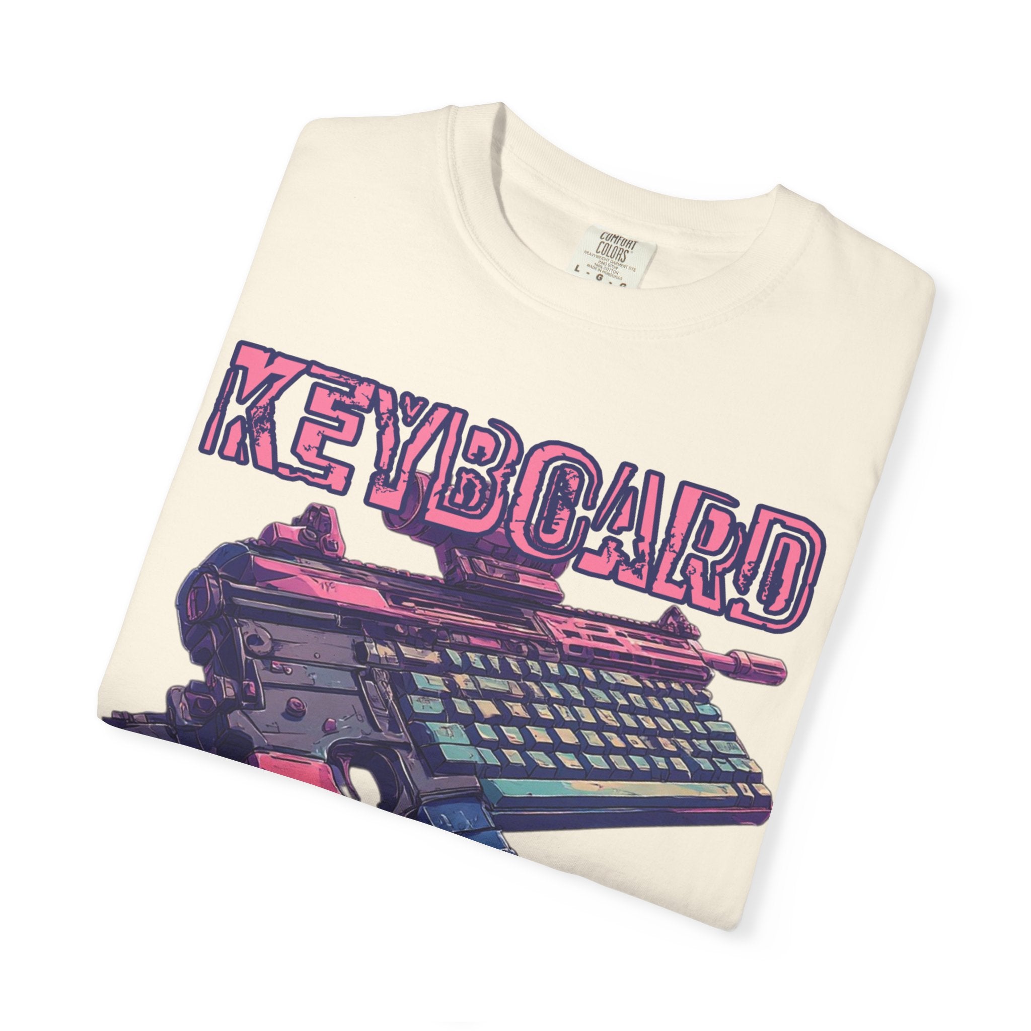 "Keyboard Warrior" Pink Graphic Tee