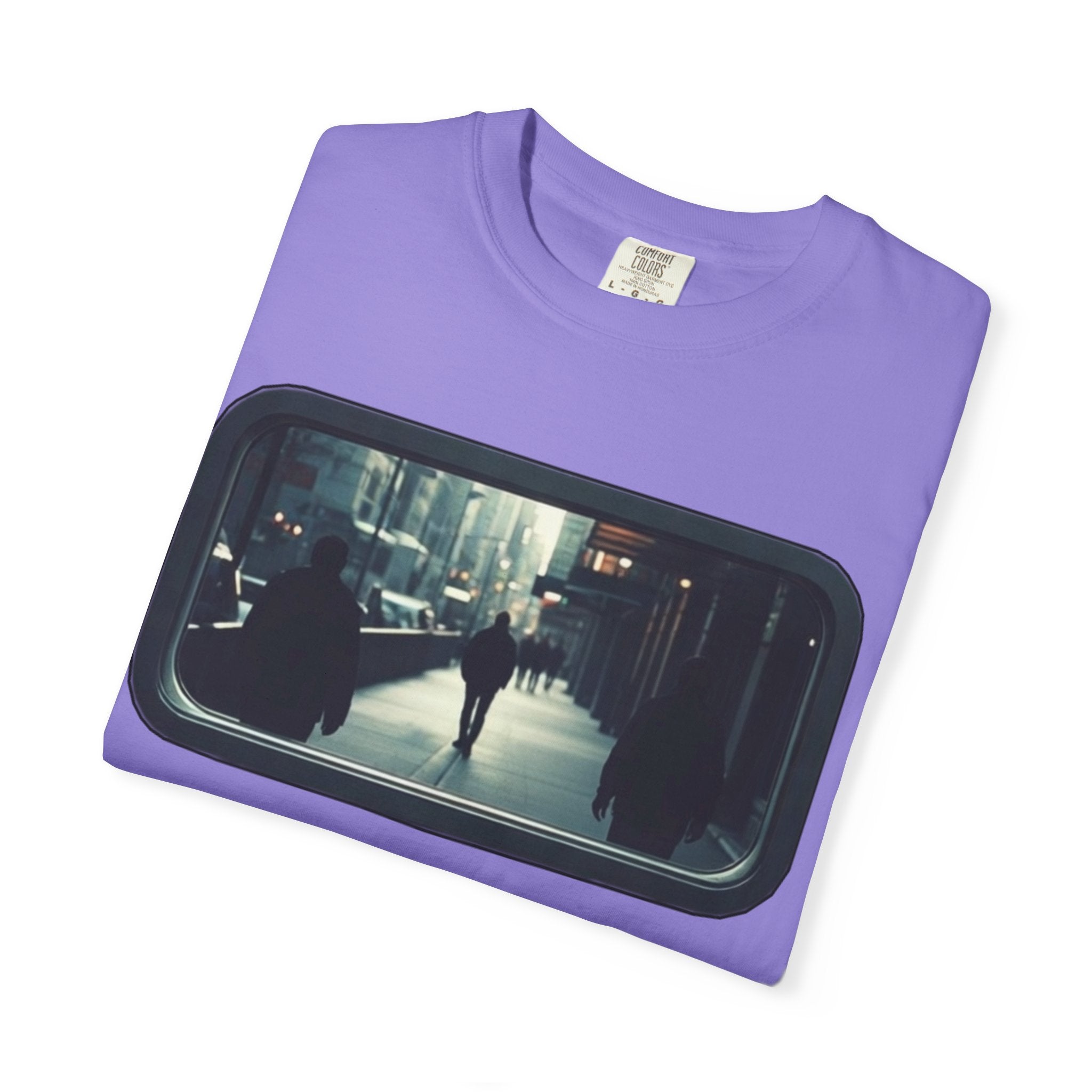 "Outside My Window" Urban Night Commuter Graphic Tee