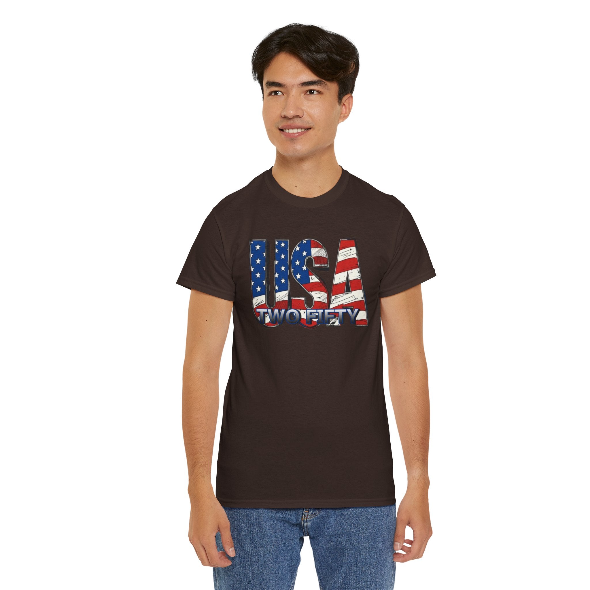"USA Two Fifty" – 250 Years Patriotic America Graphic Tee
