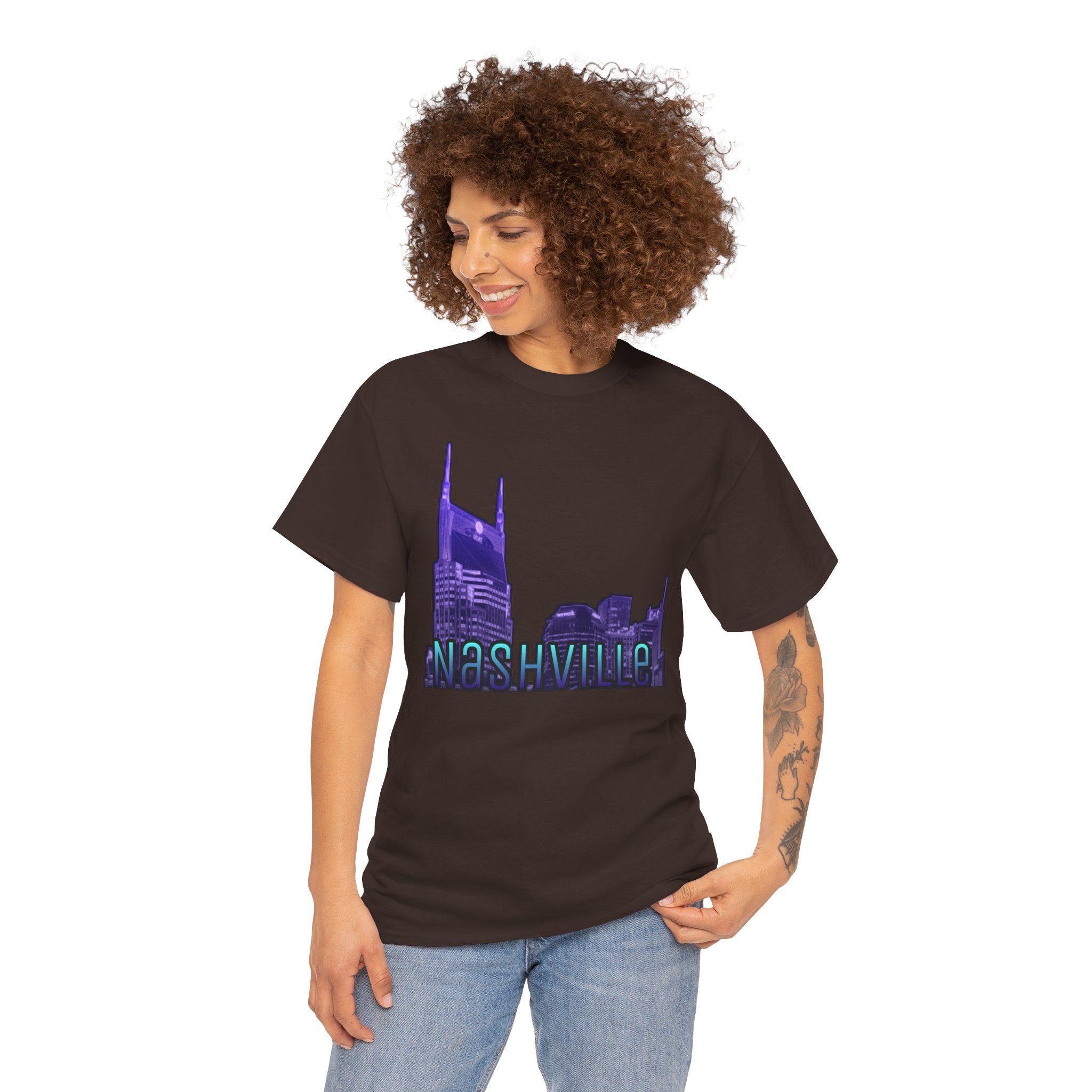 "Nashville Skyline" - Nashville Tennessee Graphic Tee