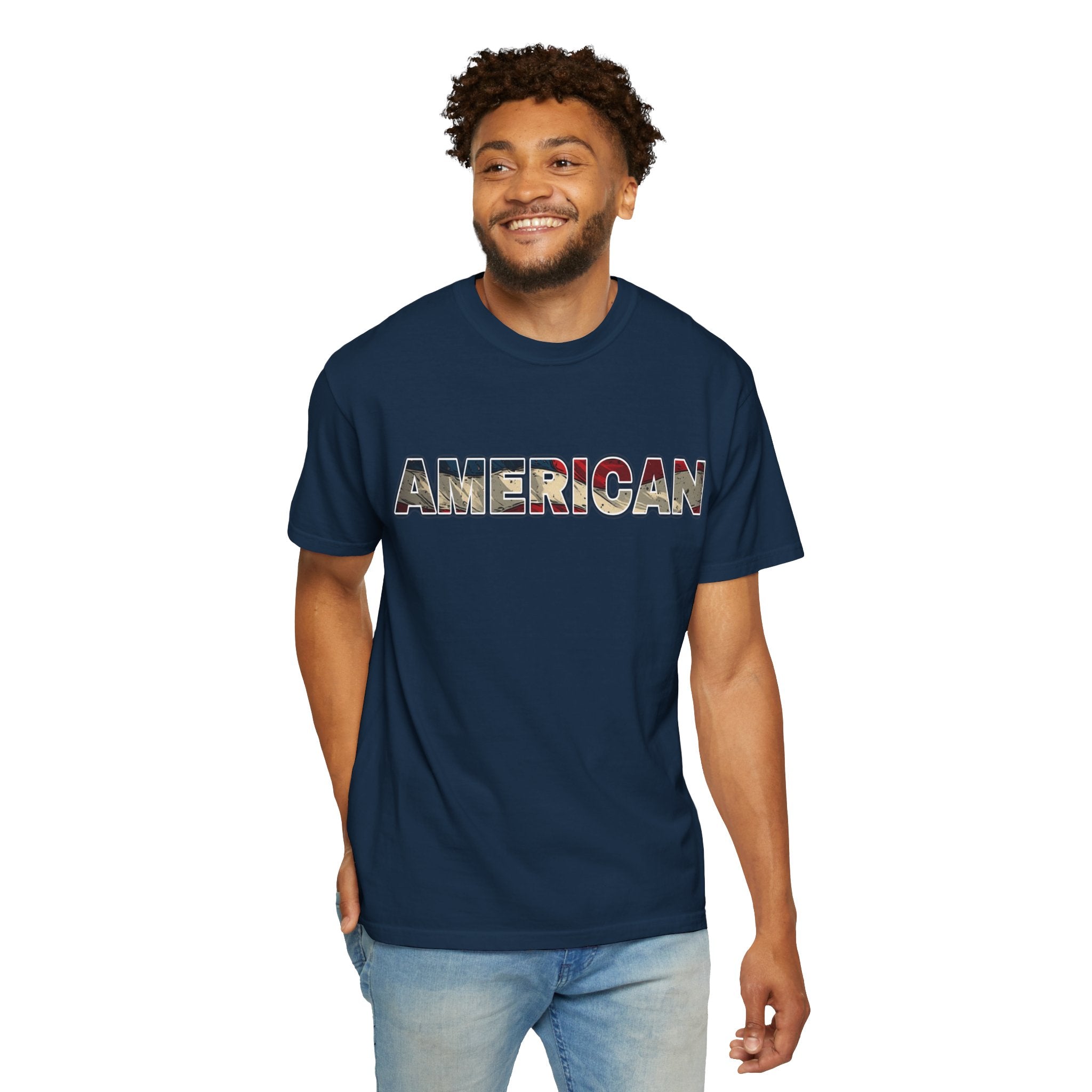 'AMERICAN' Patriotic Graphic Tee