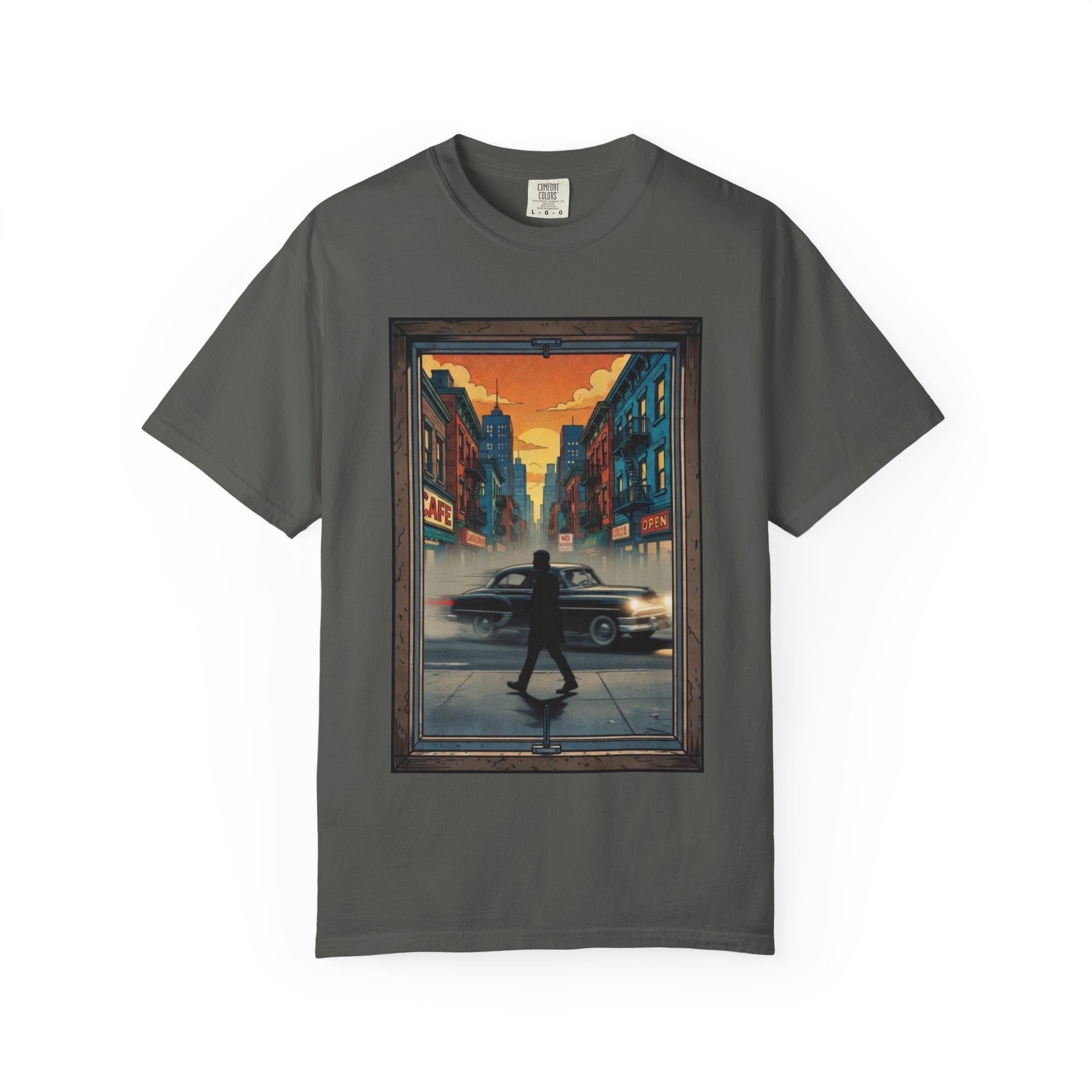 "Walking Alone" City Sidewalk Graphic Tee