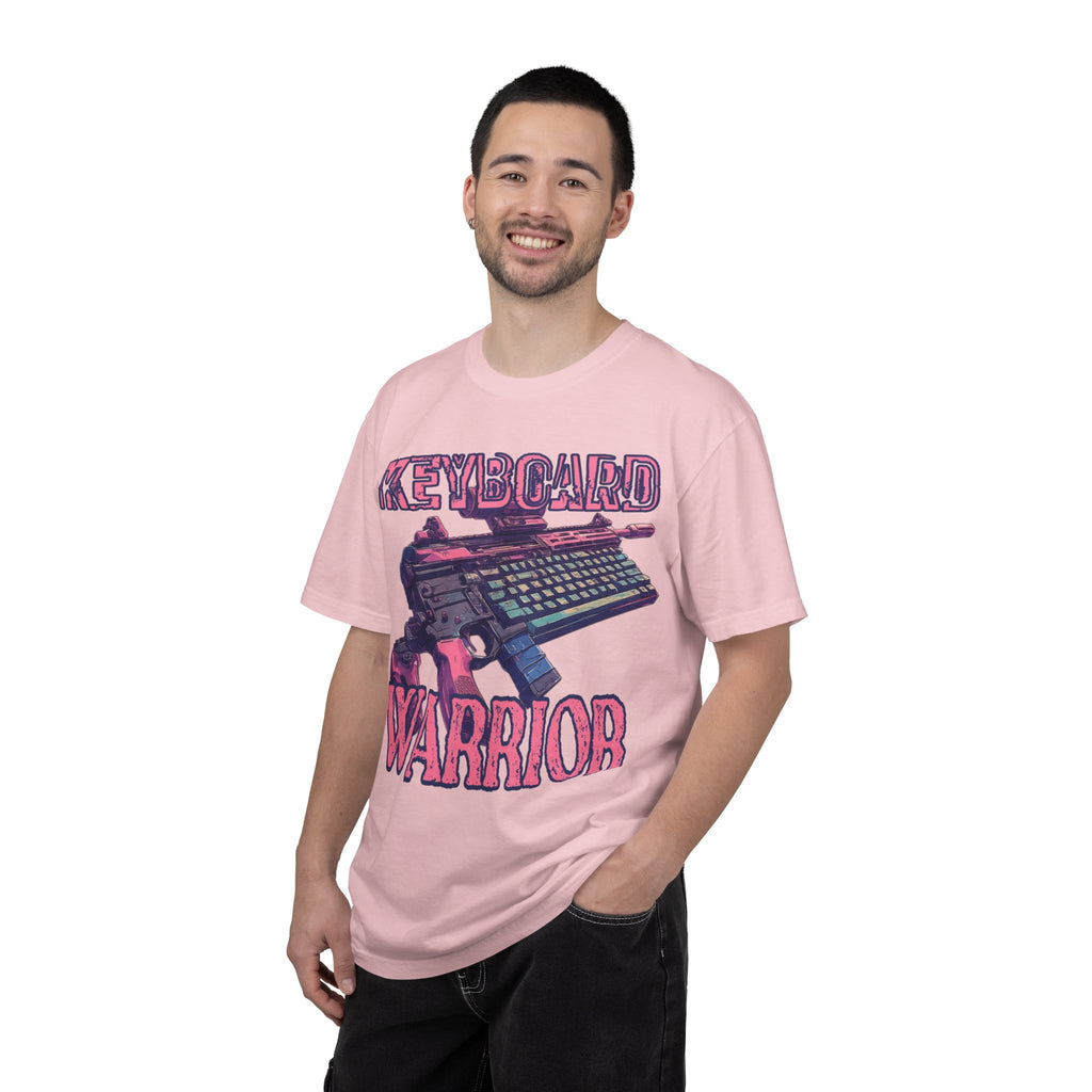 "Keyboard Warrior" Pink Graphic Tee