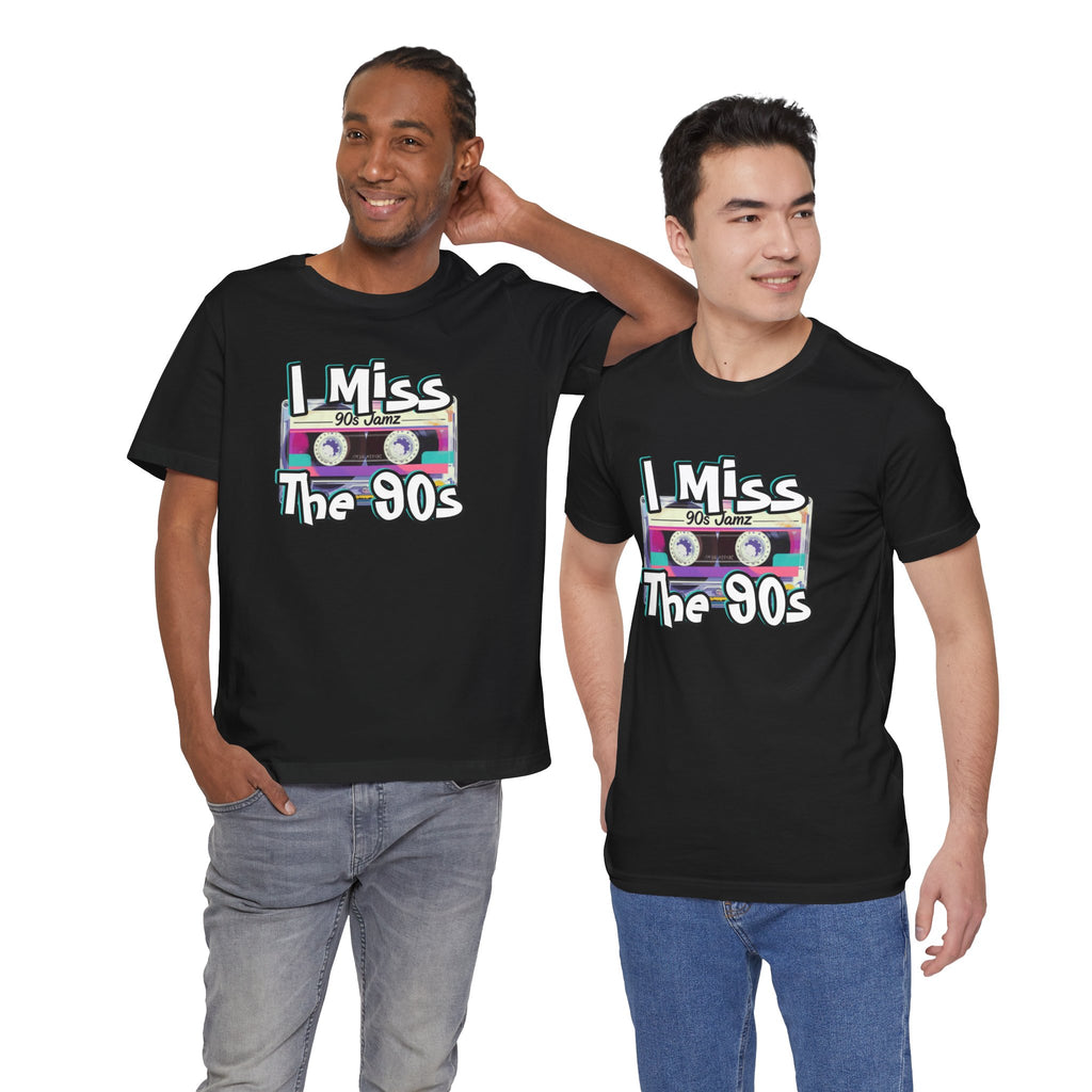 "I Miss The 90s" Retro Cassette Nostalgia Graphic Tee