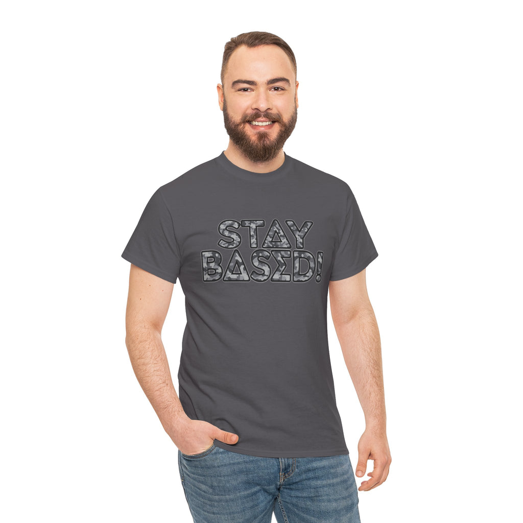 "Stay Based!" Urban Camo Graphic Tee