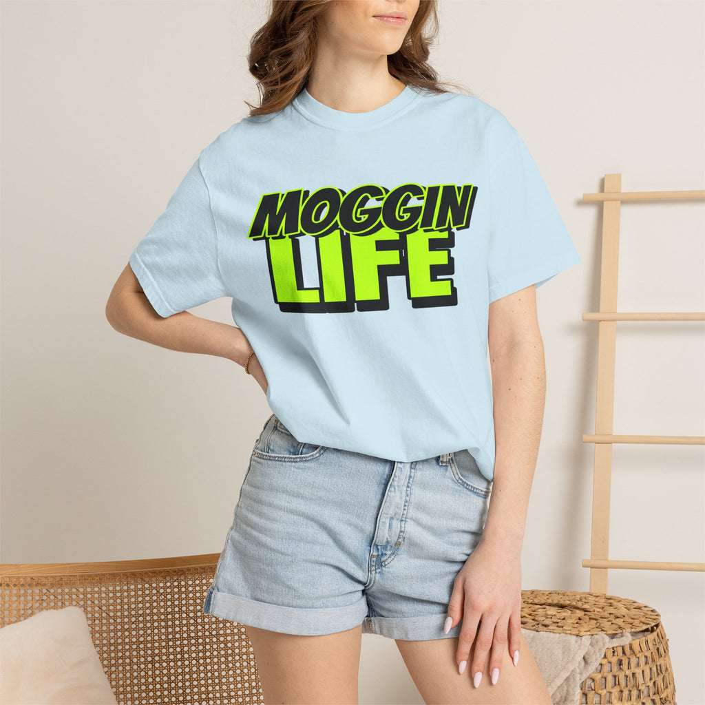 "Moggin Life" — Bold Neon Graphic Tee