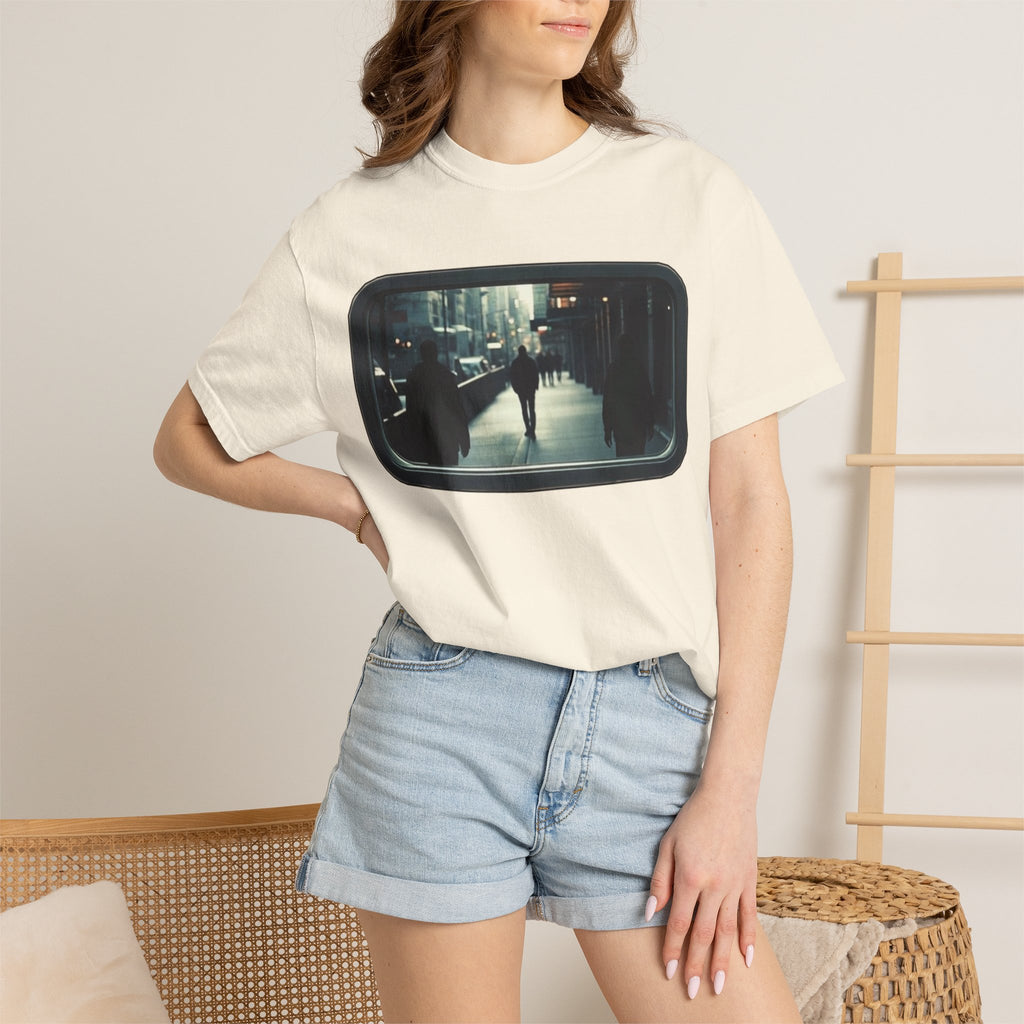 "Outside My Window" Urban Night Commuter Graphic Tee