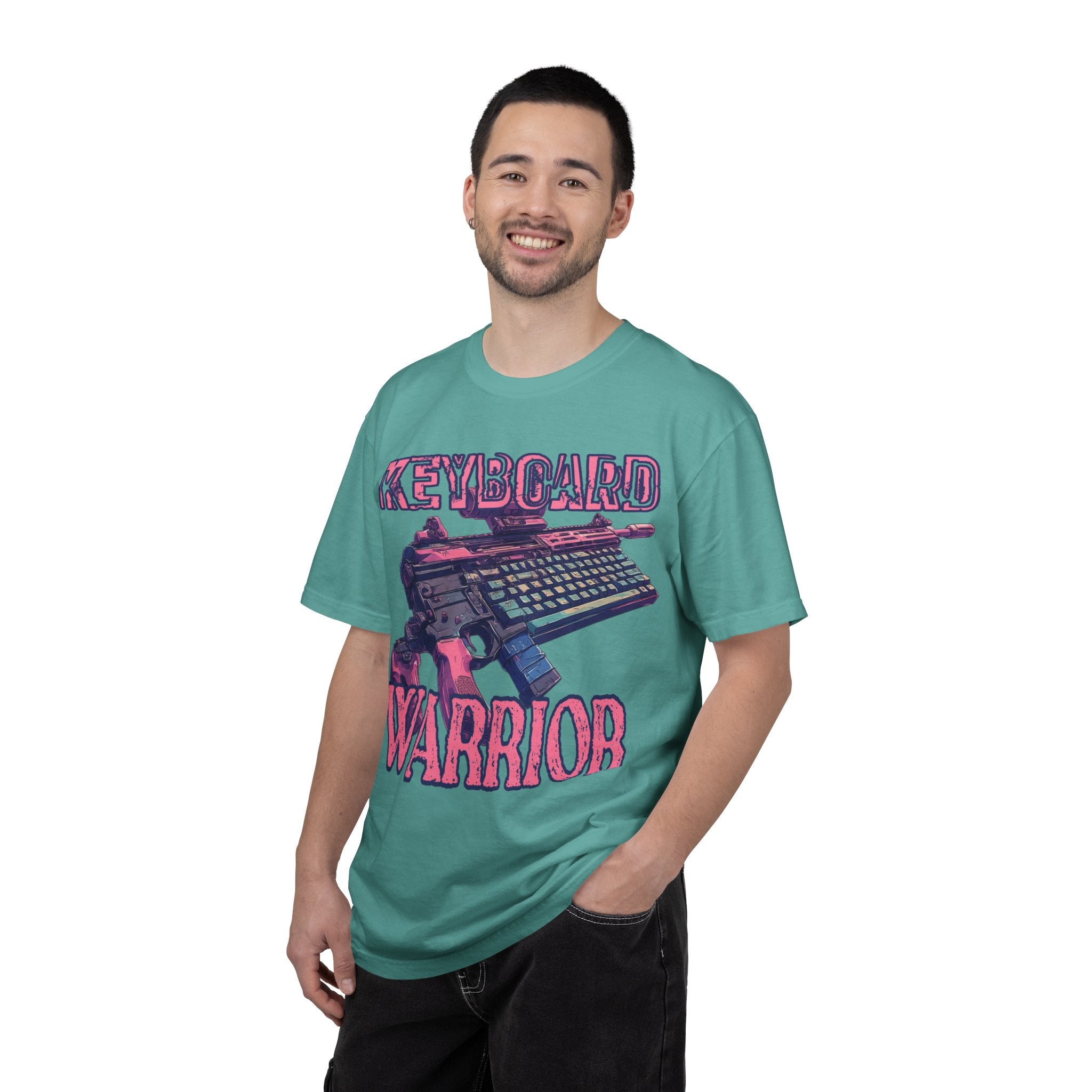 "Keyboard Warrior" Pink Graphic Tee