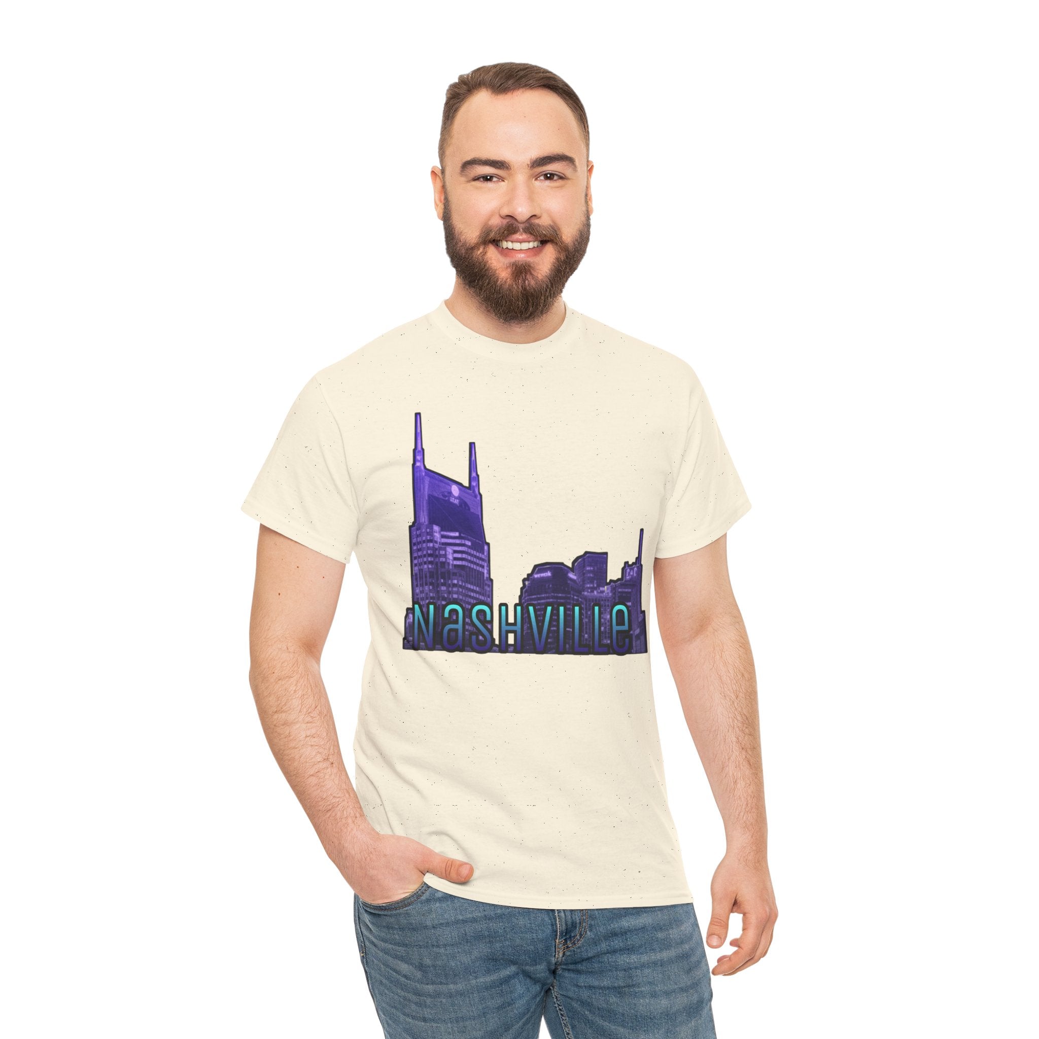 "Nashville Skyline" - Nashville Tennessee Graphic Tee
