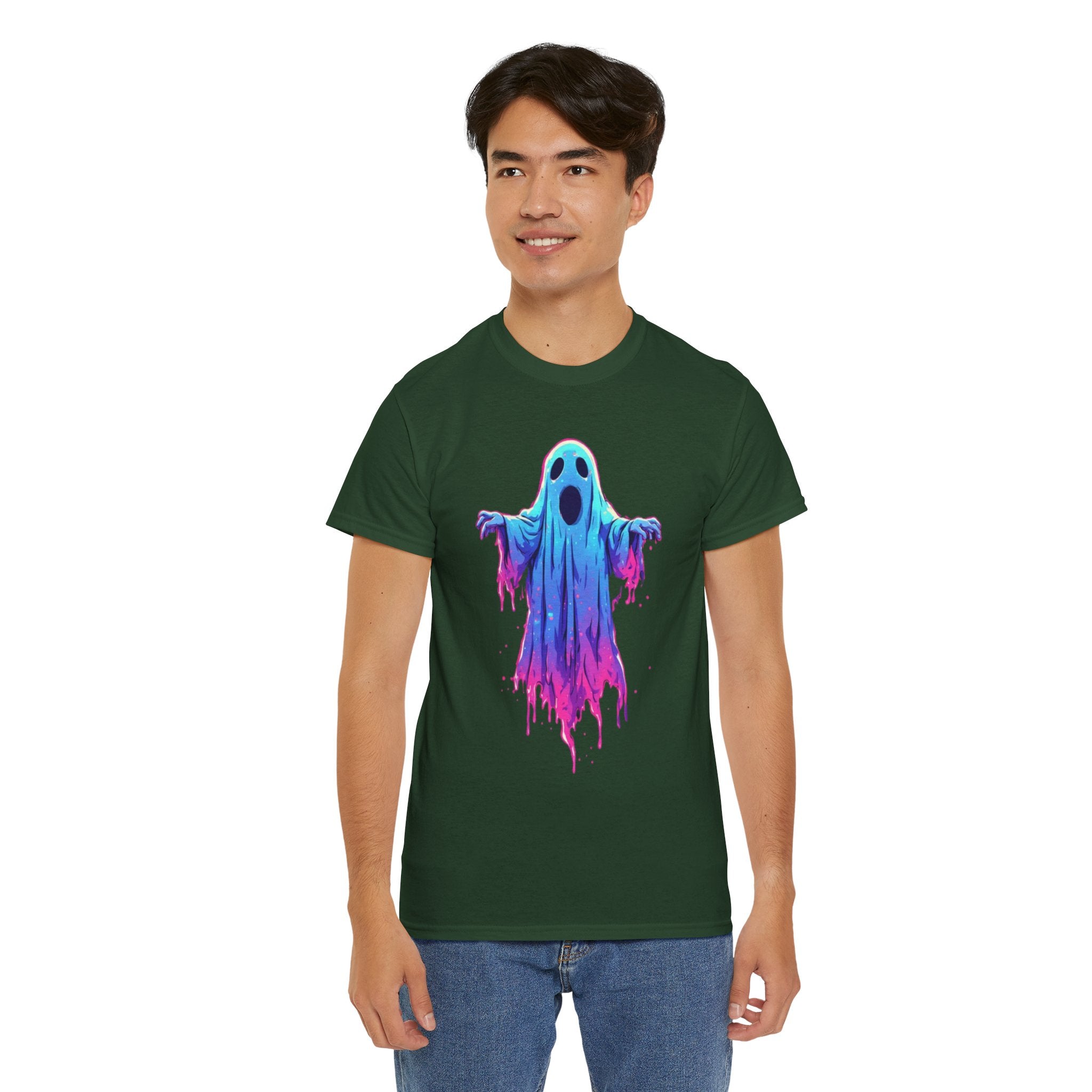 "Ghost Drip" Neon Ghost Graphic Tee