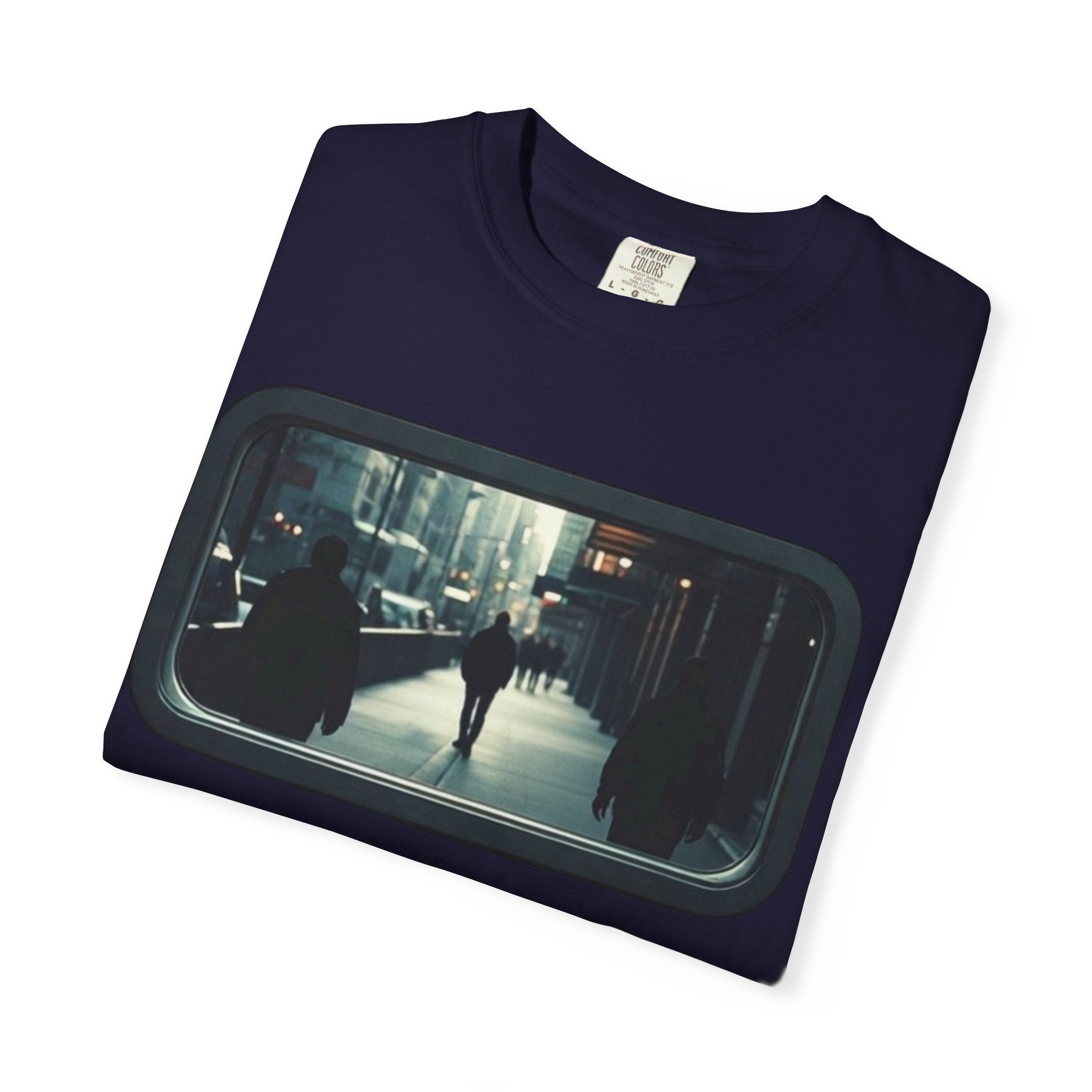 "Outside My Window" Urban Night Commuter Graphic Tee